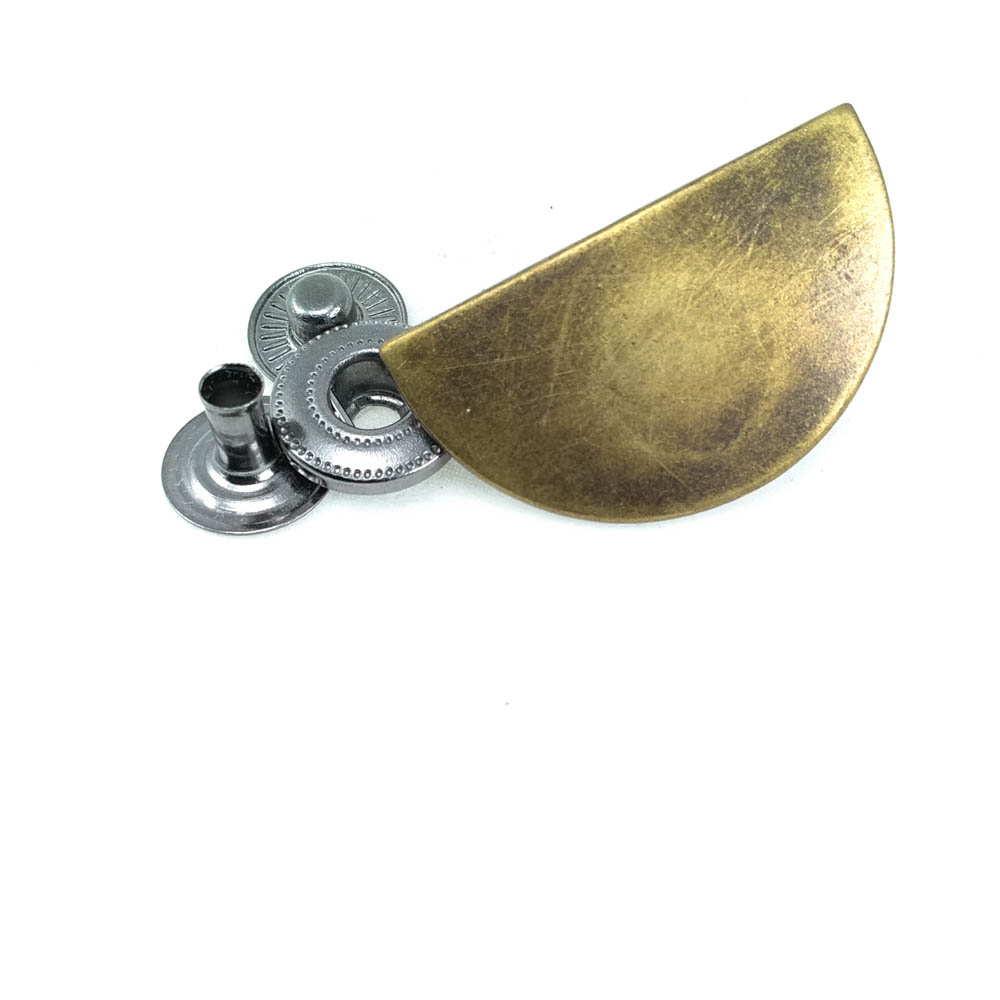 30 x 17 mm Semicircle Shaped Outerwear Snap Fasteners E 1579