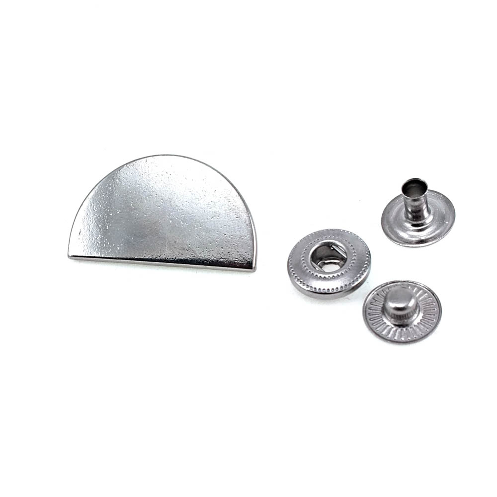 30 x 17 mm Semicircle Shaped Outerwear Snap Fasteners E 1579