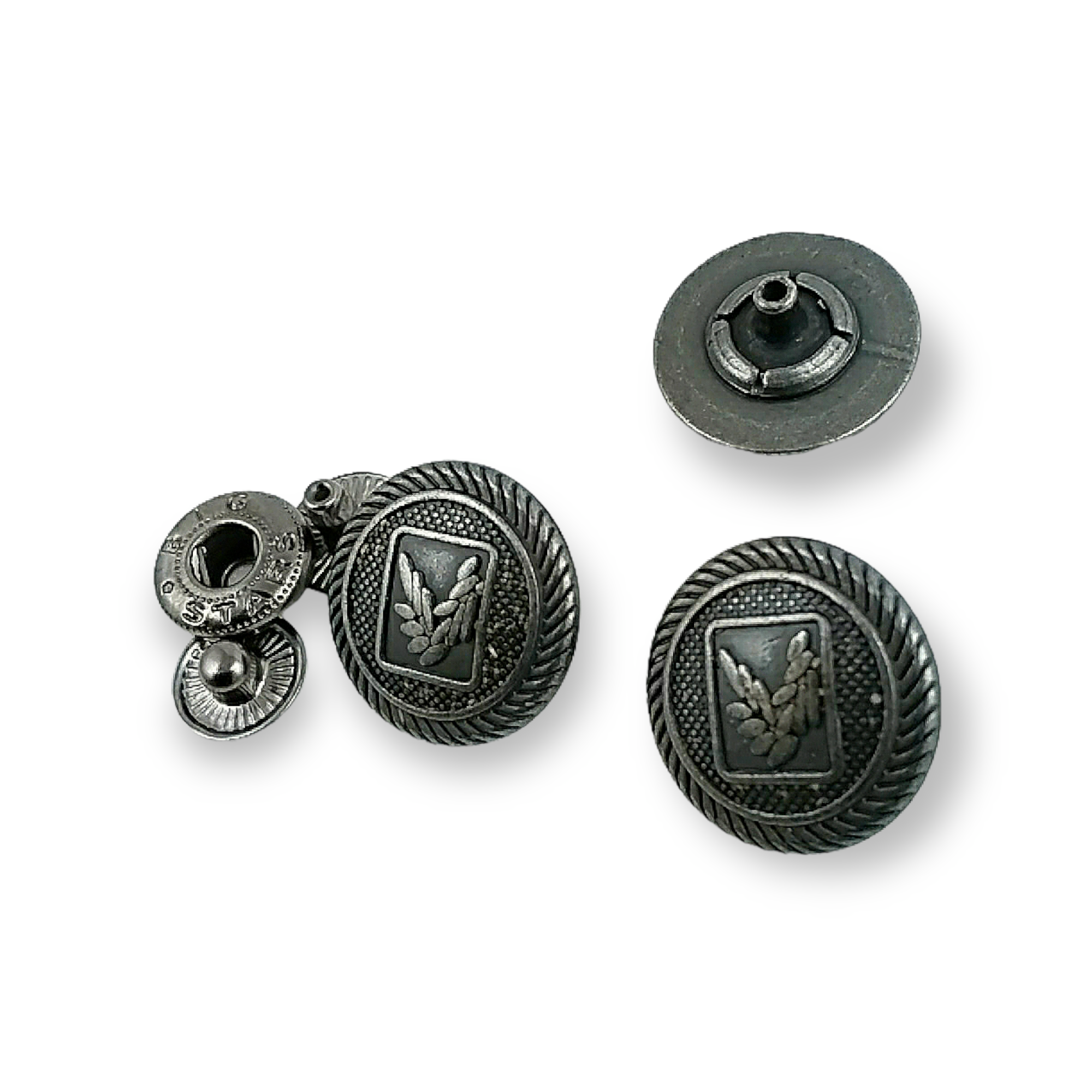 15 mm 28 L Clover Logo Snap Fasteners Button E 1634
