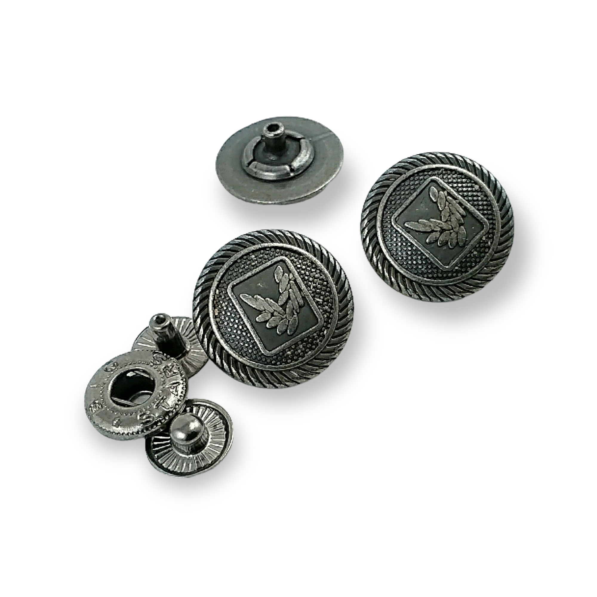 15 mm 28 L Clover Logo Snap Fasteners Button E 1634