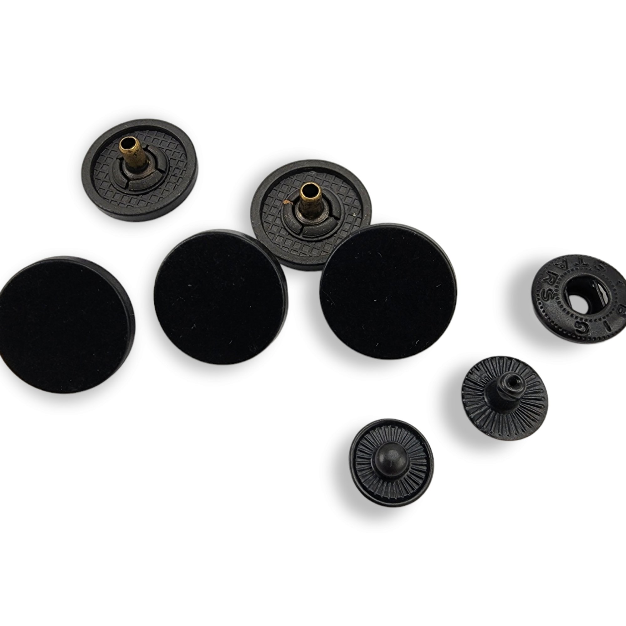 17 mm - 28 boy Düz Para Tipi Çıtçıt Düğme E 1717