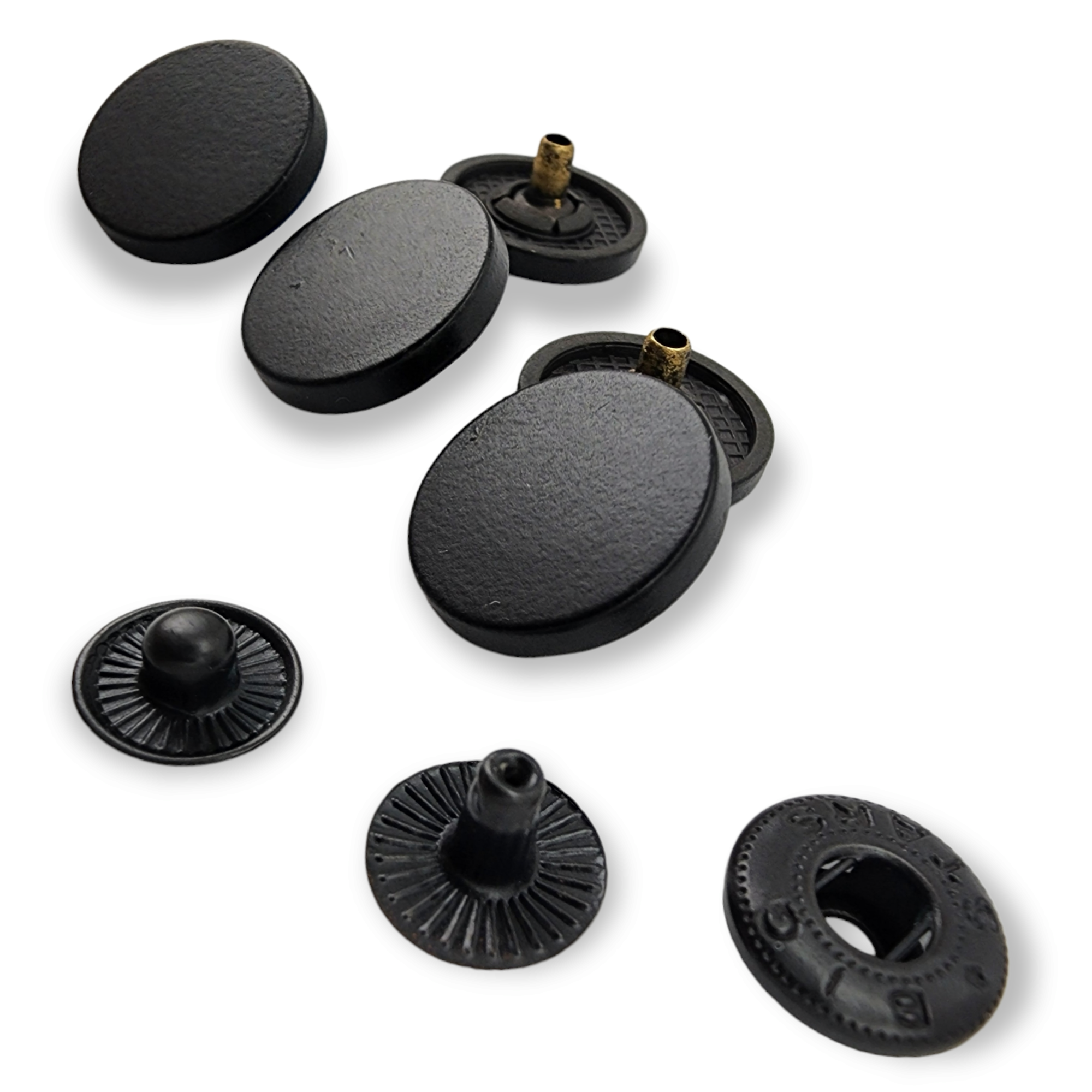 17 mm - 28 boy Düz Para Tipi Çıtçıt Düğme E 1717