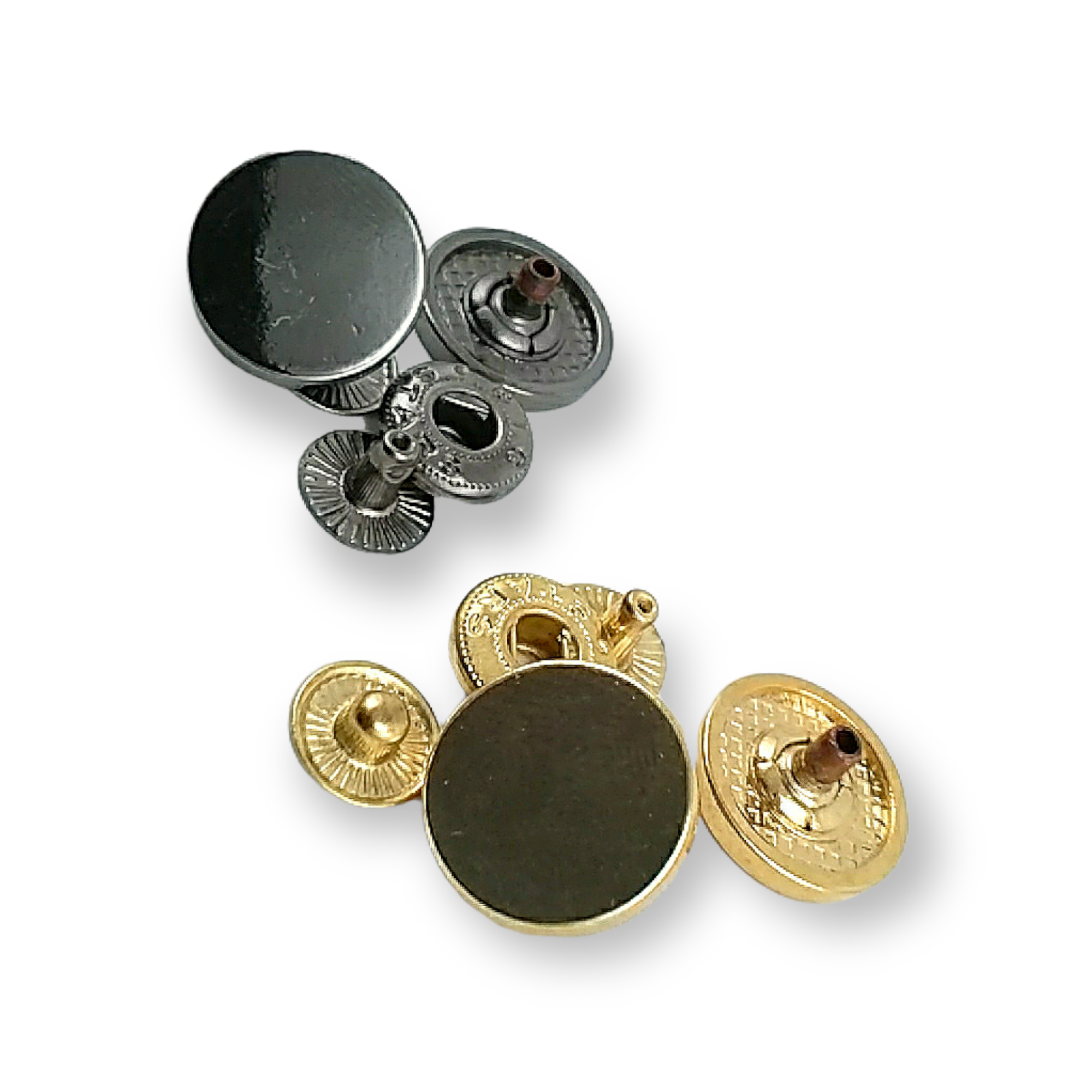 17 mm - 28 boy Düz Para Tipi Çıtçıt Düğme E 1717