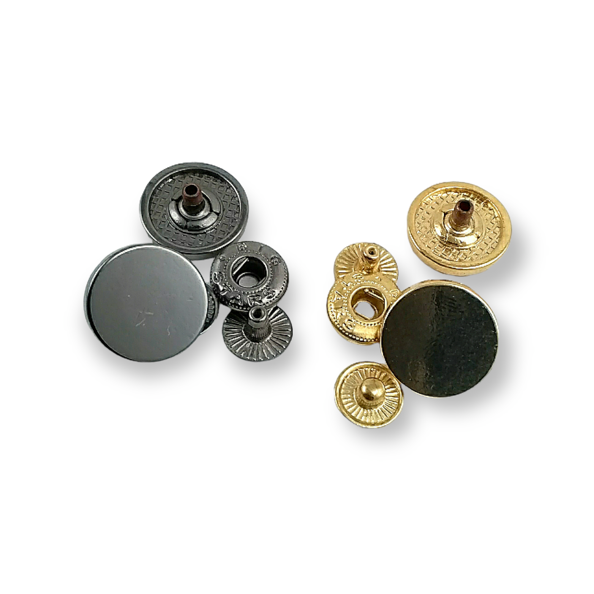 17 mm - 28 boy Düz Para Tipi Çıtçıt Düğme E 1717