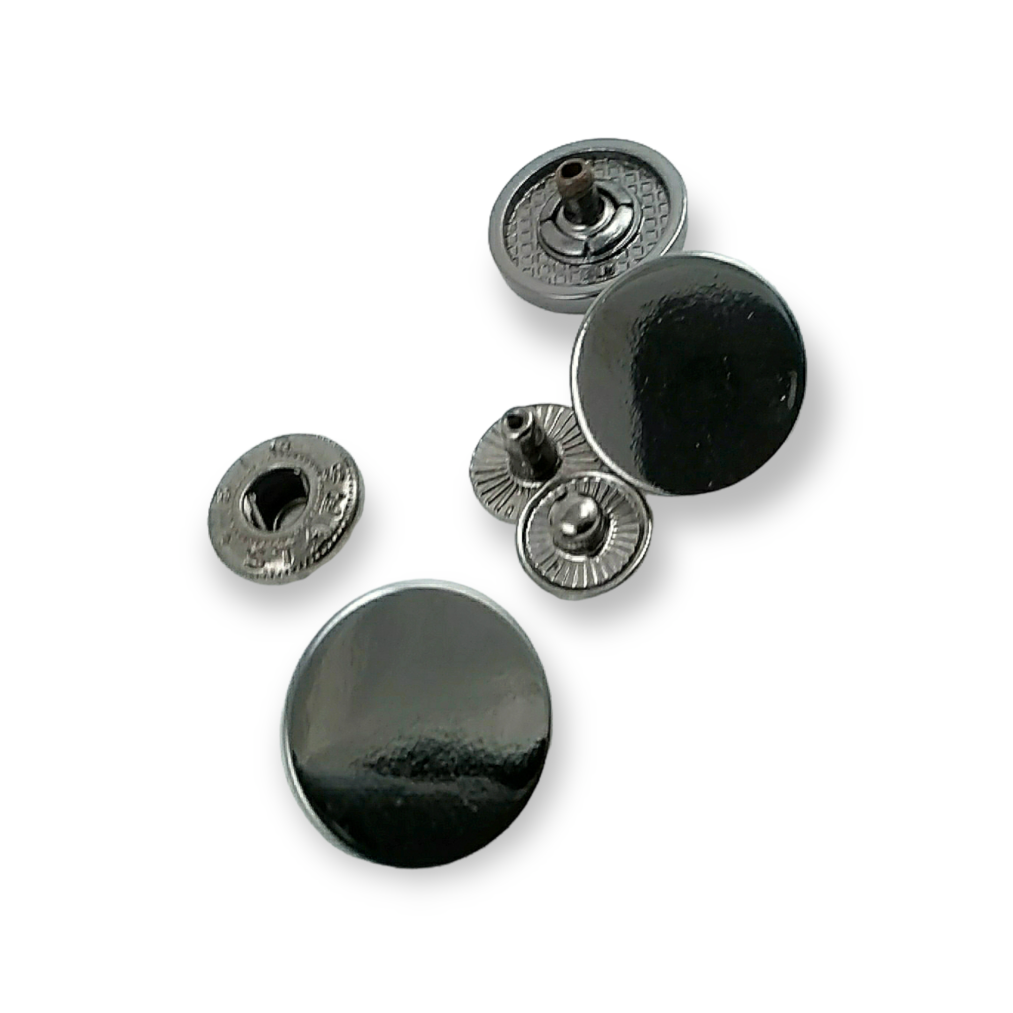 17 mm - 28 boy Düz Para Tipi Çıtçıt Düğme E 1717