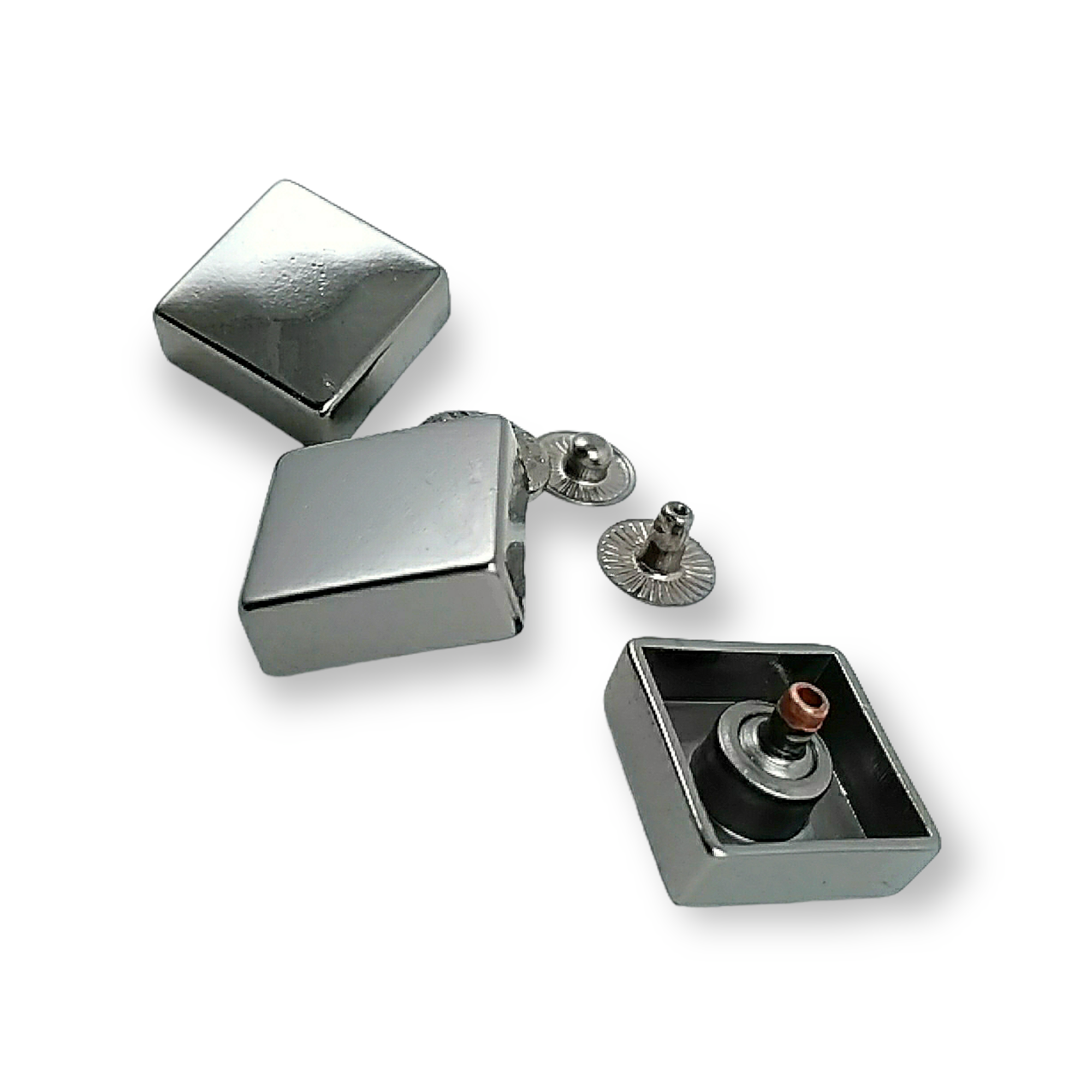 18 x 18 mm Square Shape Snap Fasteners Button