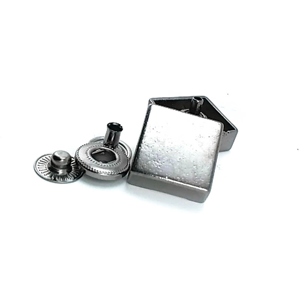 18 x 18 mm Square Shape Snap Fasteners Button
