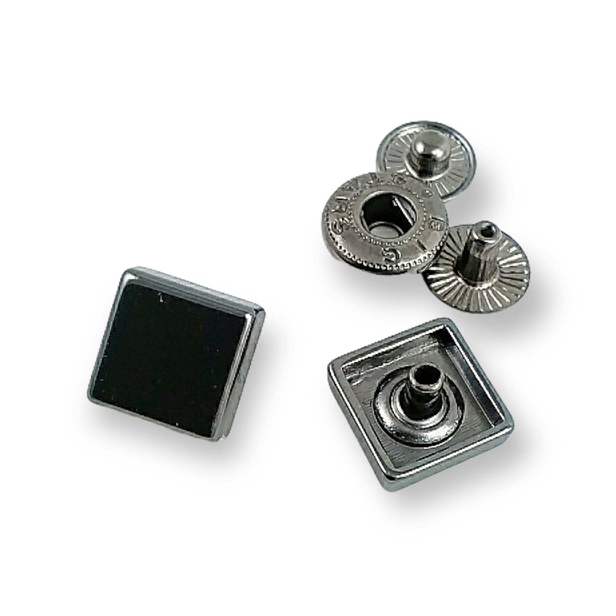 11 x 11 mm Kare Çıtçıt Düğme E 1780