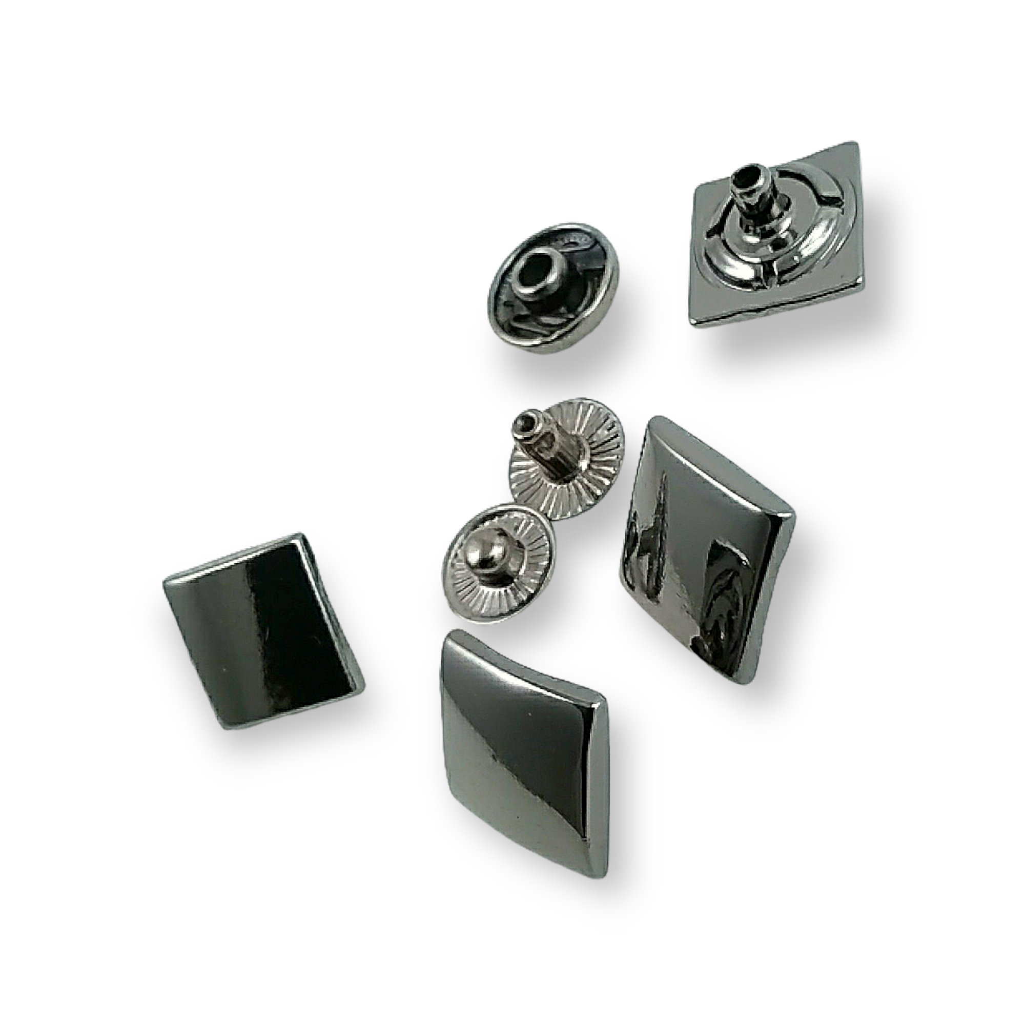 13 x 13 mm Coat Snap Fasteners  Square Snap Button E 182