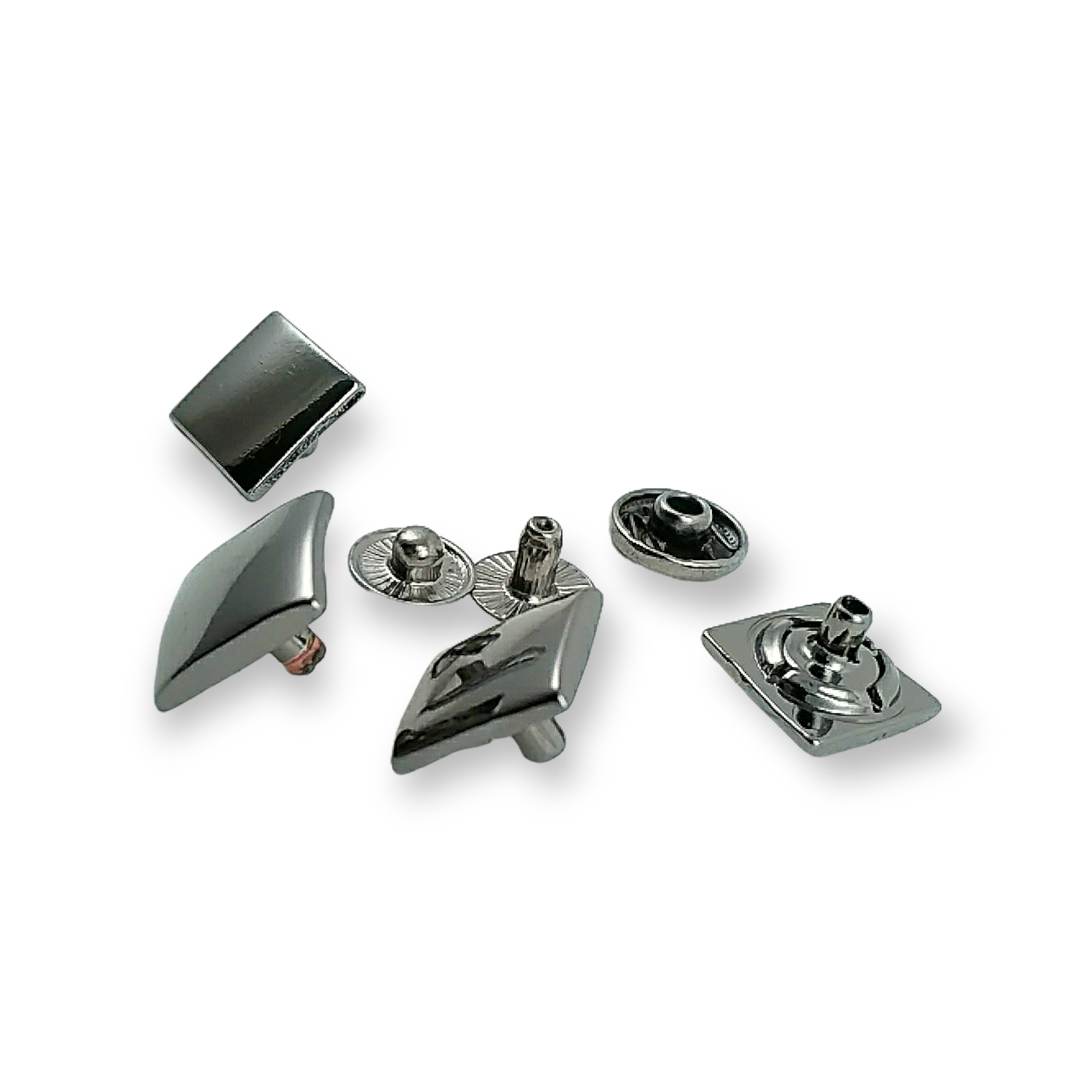 13 x 13 mm Coat Snap Fasteners  Square Snap Button E 182