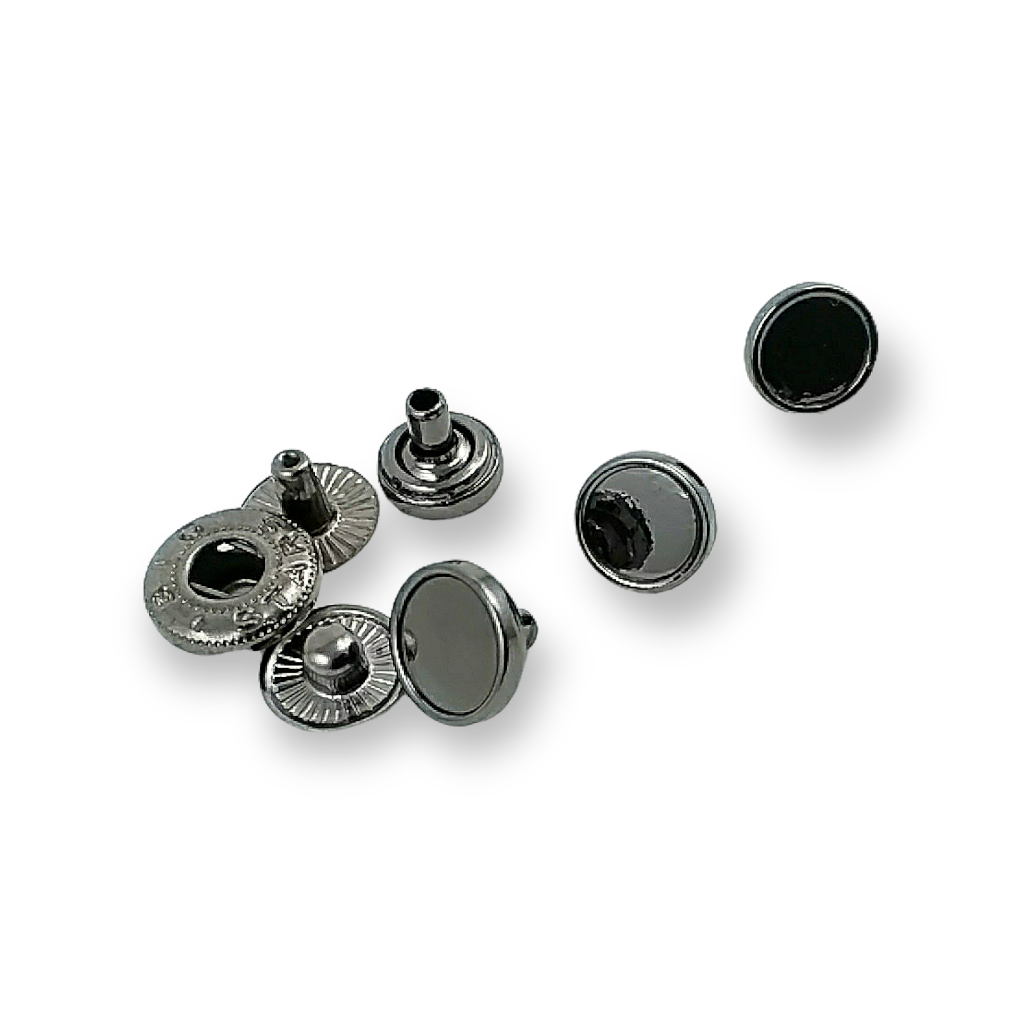 9 mm - 14 boy Düz Mineli Çıtçıt Düğme E 1877