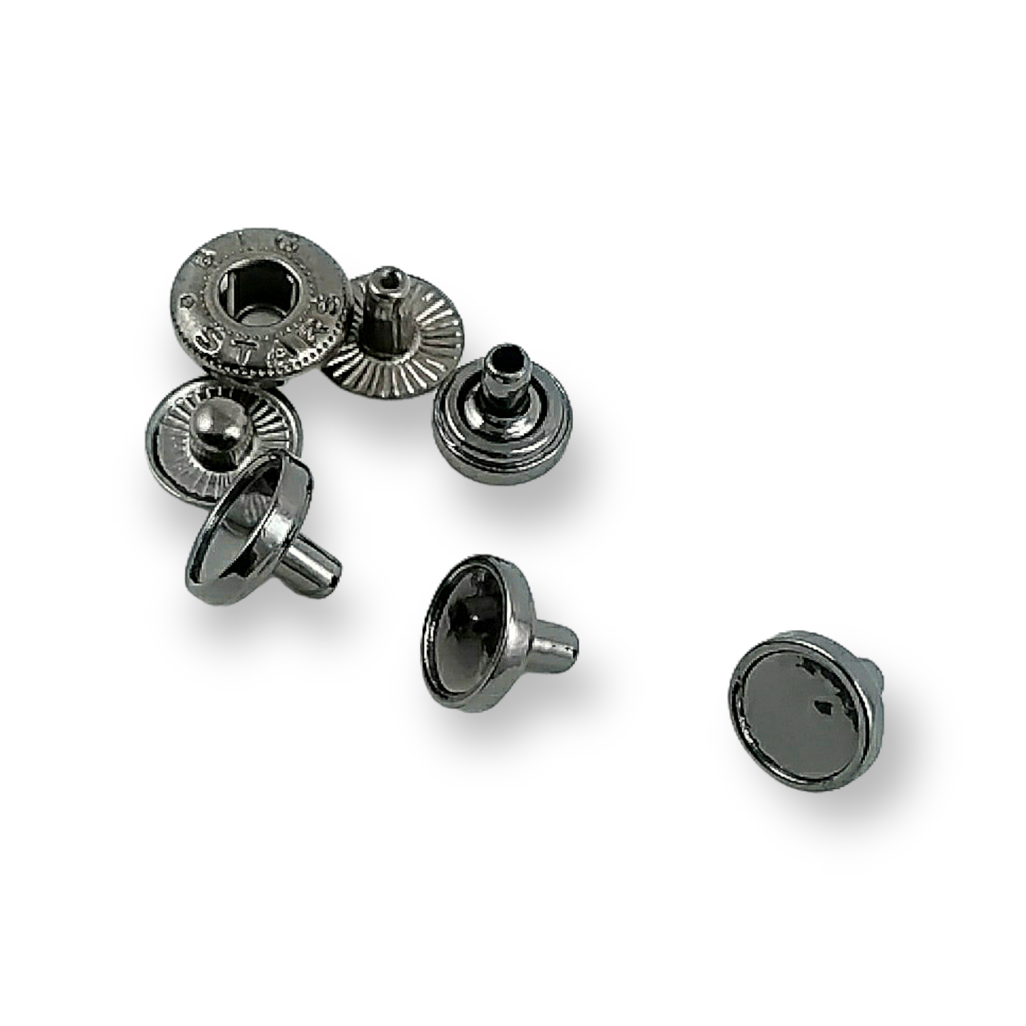 9 mm - 14 boy Düz Mineli Çıtçıt Düğme E 1877