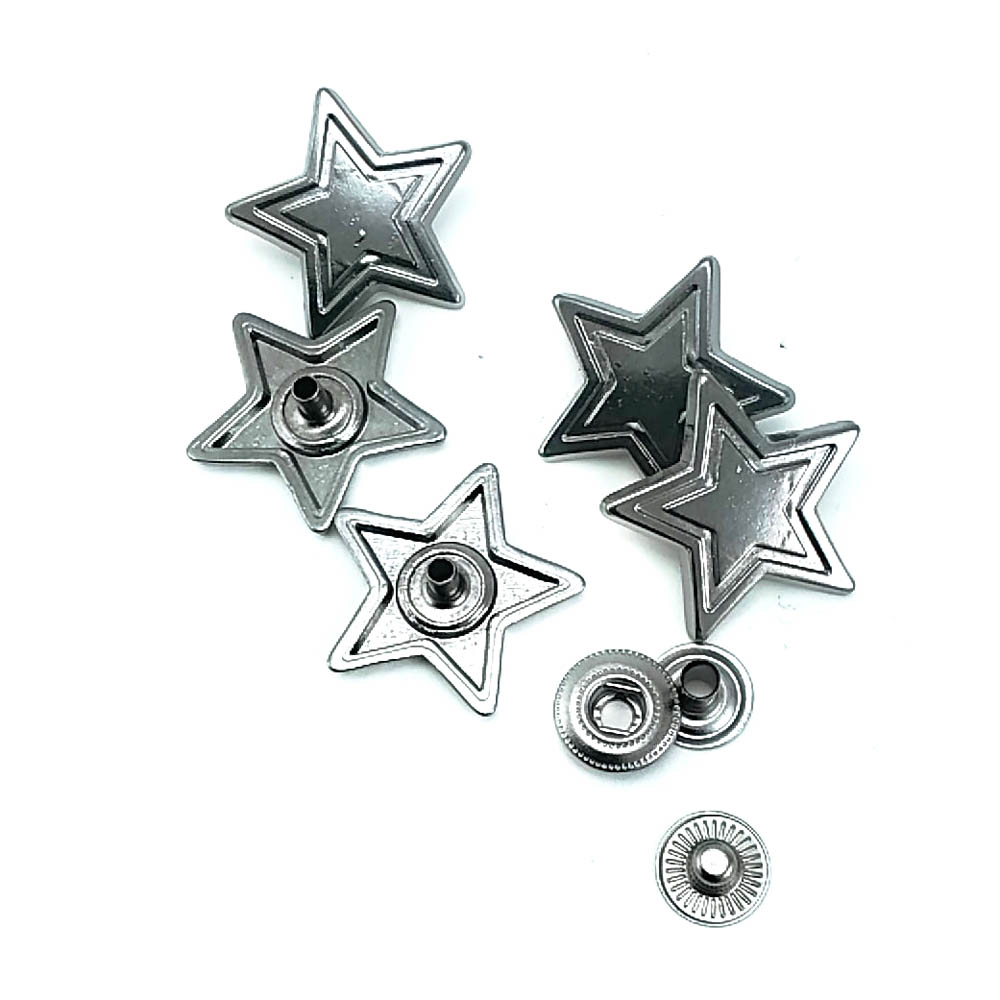 24 mm - 38 boy Yıldız Şekilli Çıtçıt düğme  E 1903
