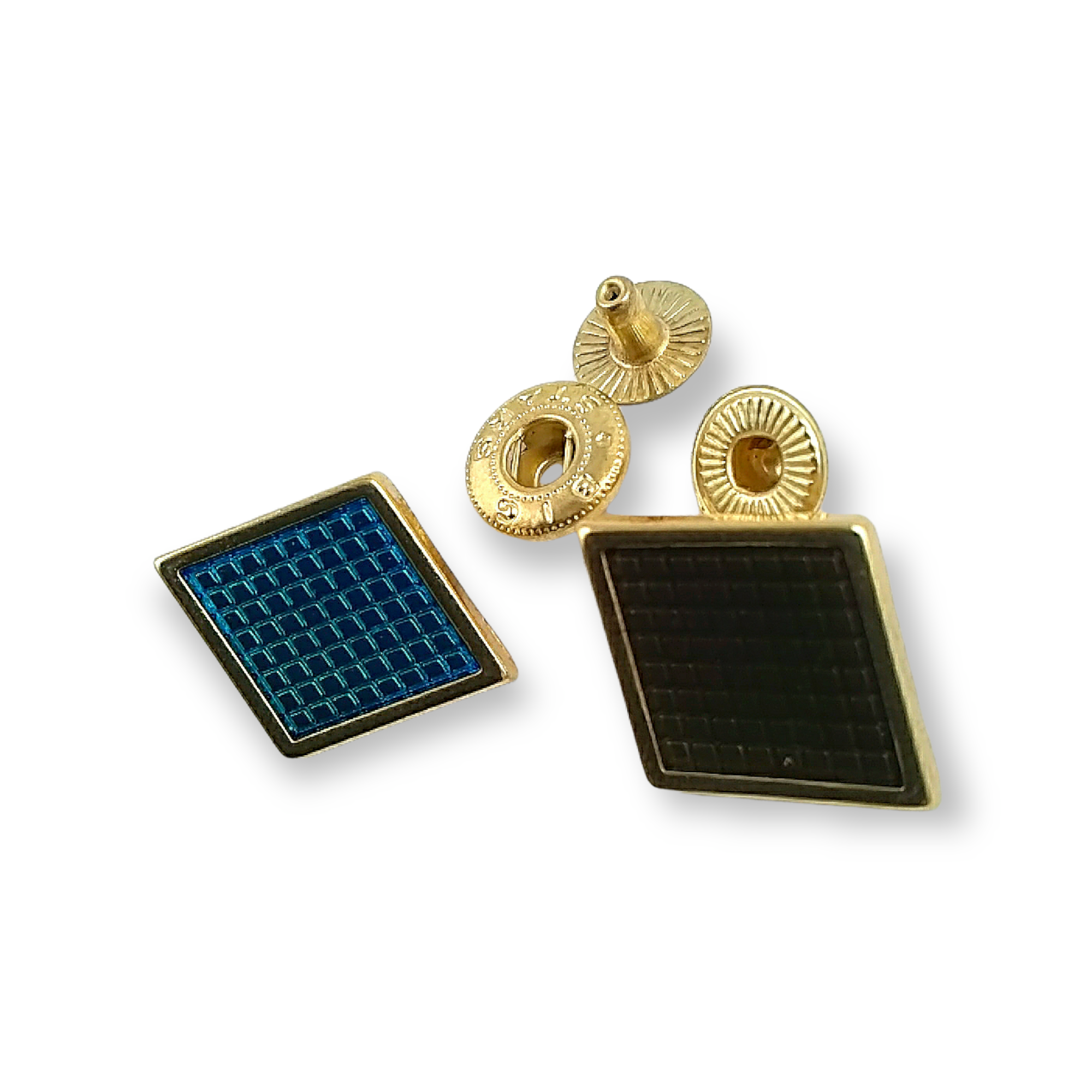 16 x 16 mm Şeffaf Mineli Estetik Mont Çıtçıt Düğmesi E 1947 MN