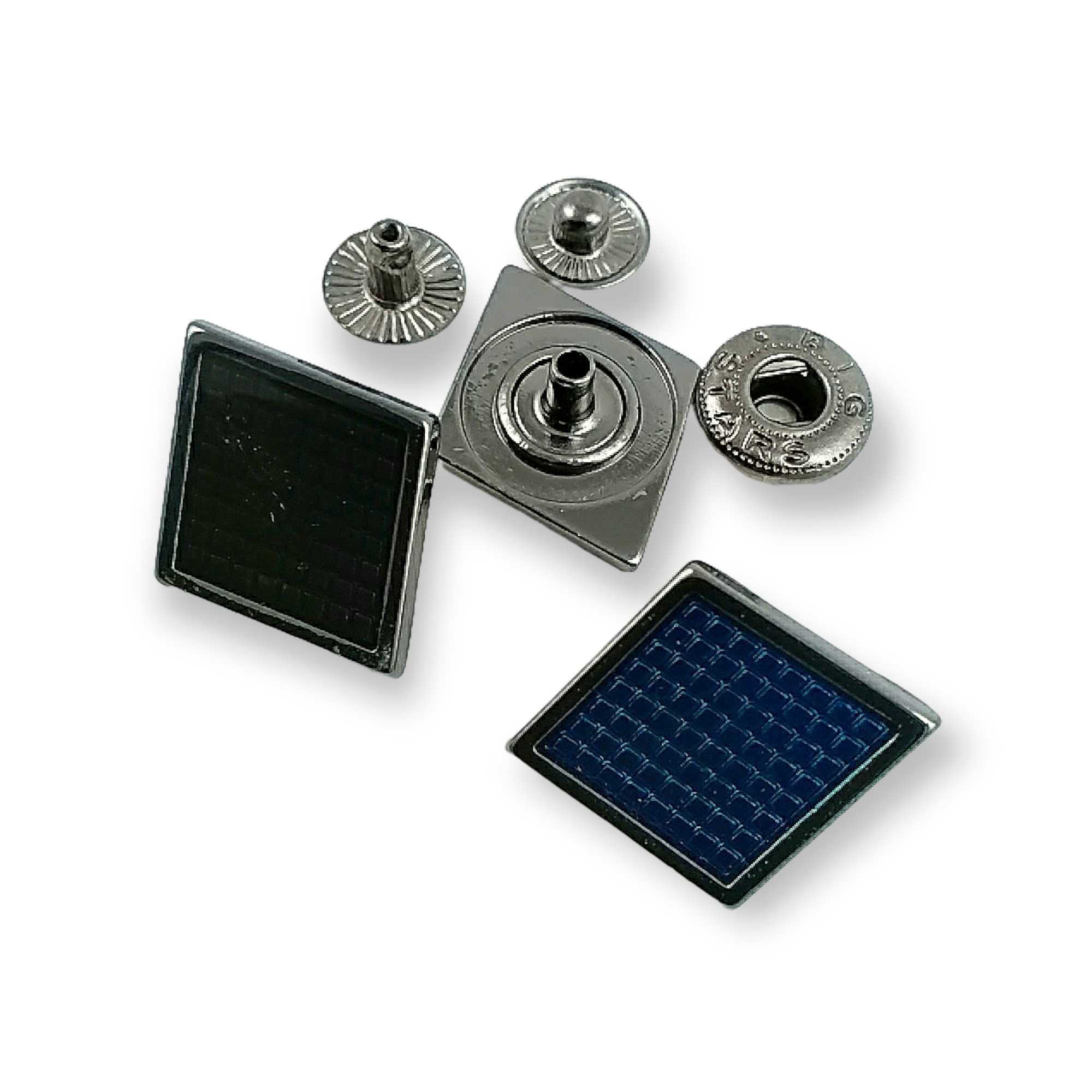 16 x 16 mm Şeffaf Mineli Estetik Mont Çıtçıt Düğmesi E 1947 MN