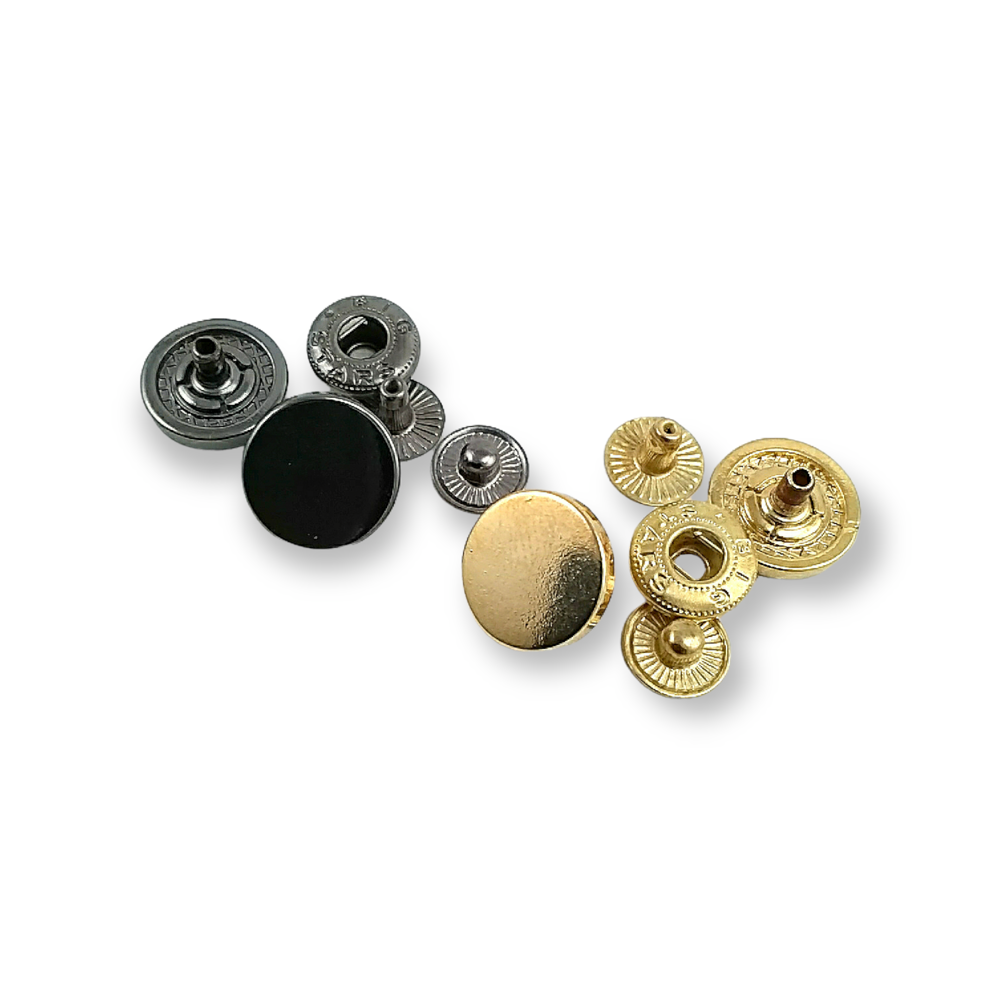 15 mm - 24 boy Para Tipi Düz Çıtçıt Düğme E 1957