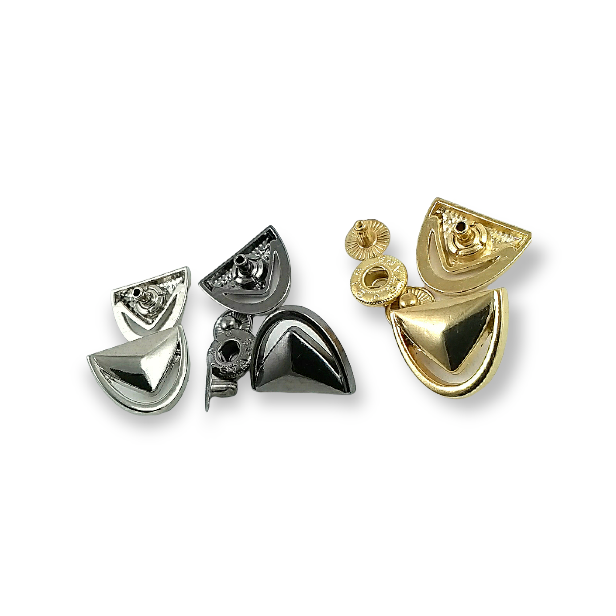 17 x 22 mm Zamak Snap Fasteners Button Eyelet Design E 1969