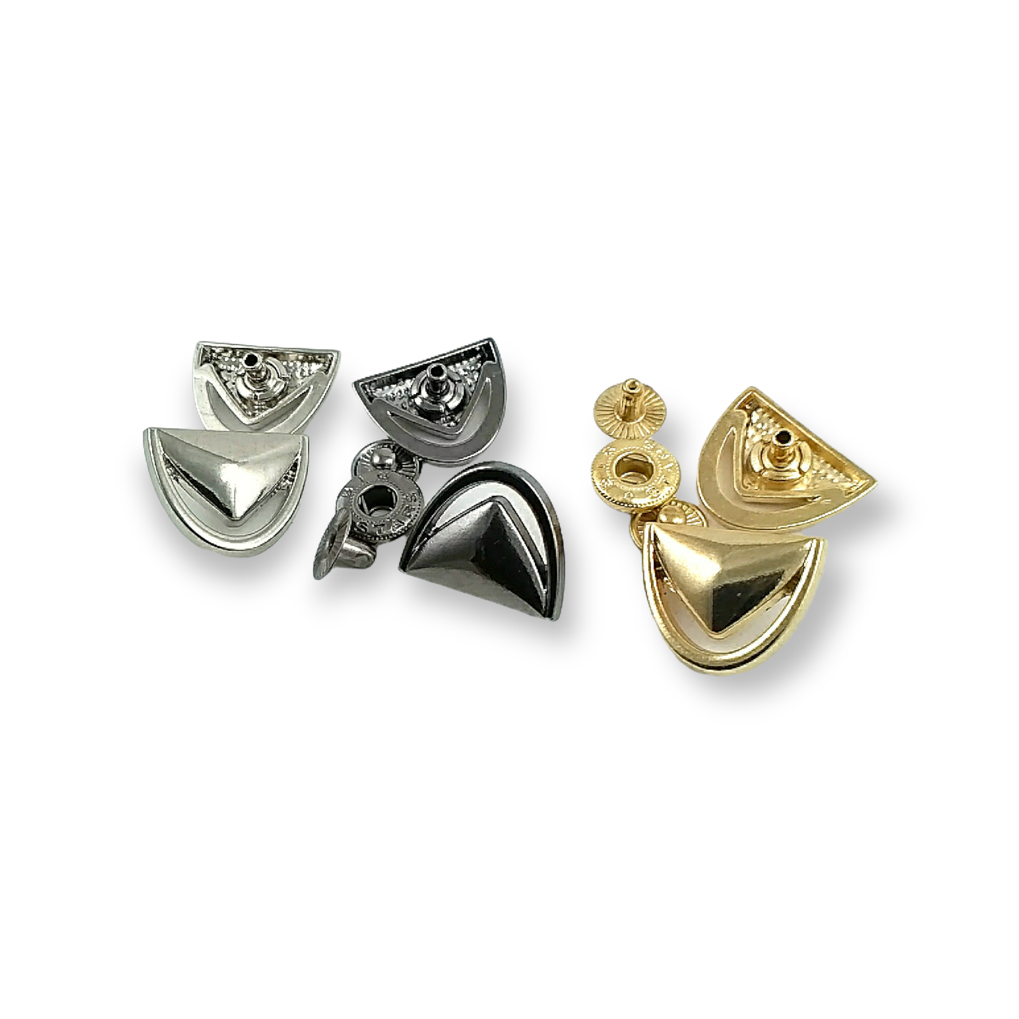 17 x 22 mm Zamak Snap Fasteners Button Eyelet Design E 1969