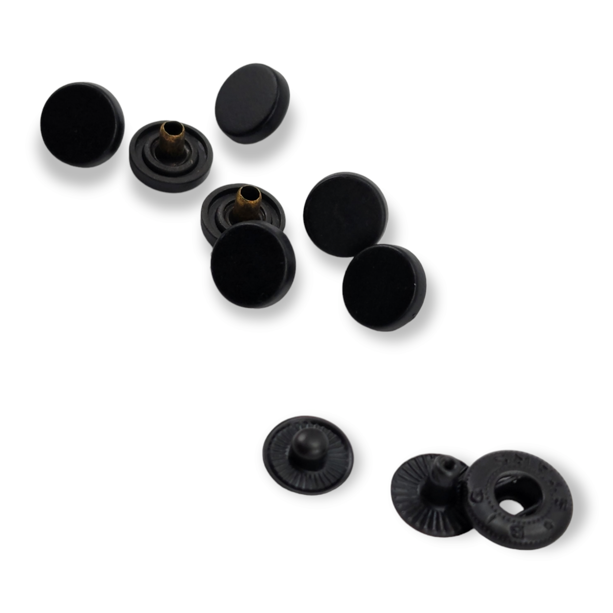 10 mm - 16 L Flat Shape Zamak Snap Fasteners Button E 1990