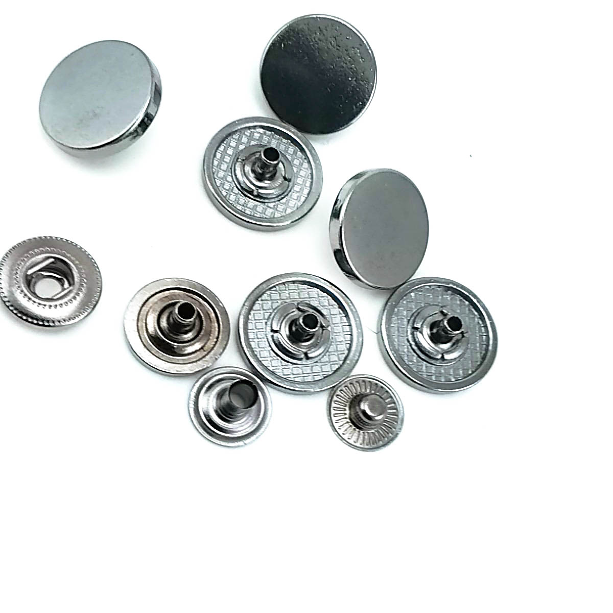20 mm - 32 boy Düz Para Tipi Çıtçıt Düğme  E 2019
