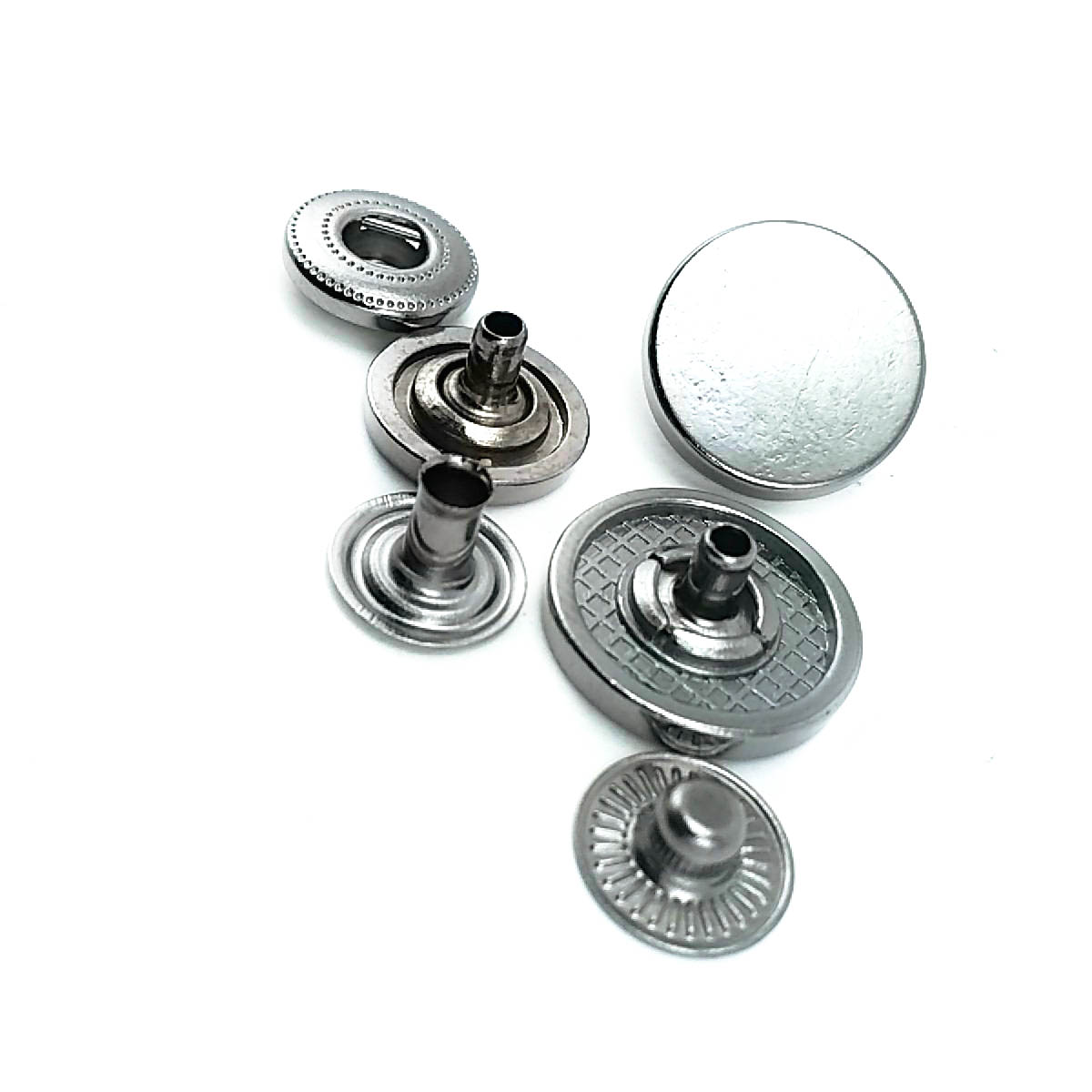 20 mm - 32 boy Düz Para Tipi Çıtçıt Düğme  E 2019