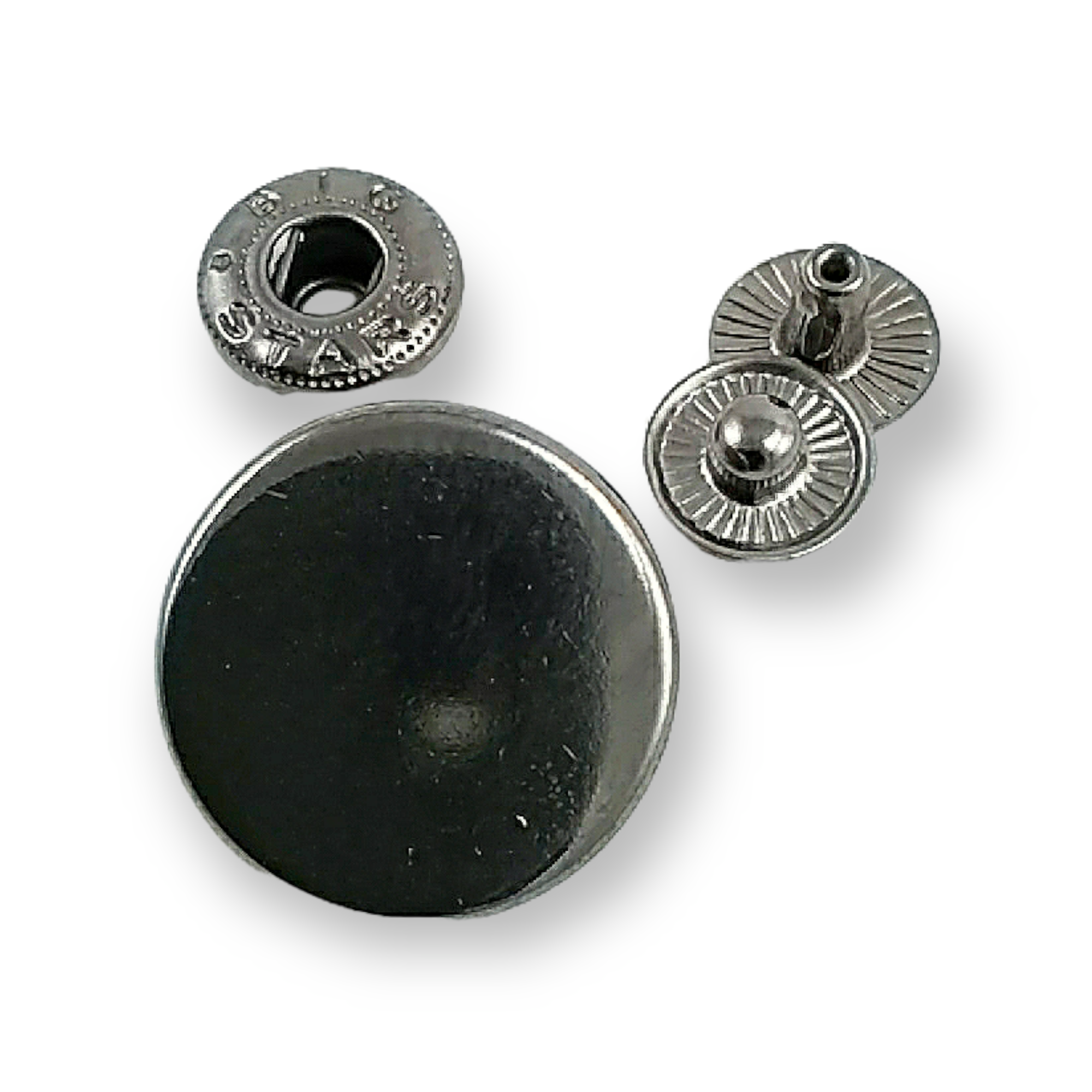 20 mm - 32 boy Düz Para Tipi Çıtçıt Düğme  E 2019