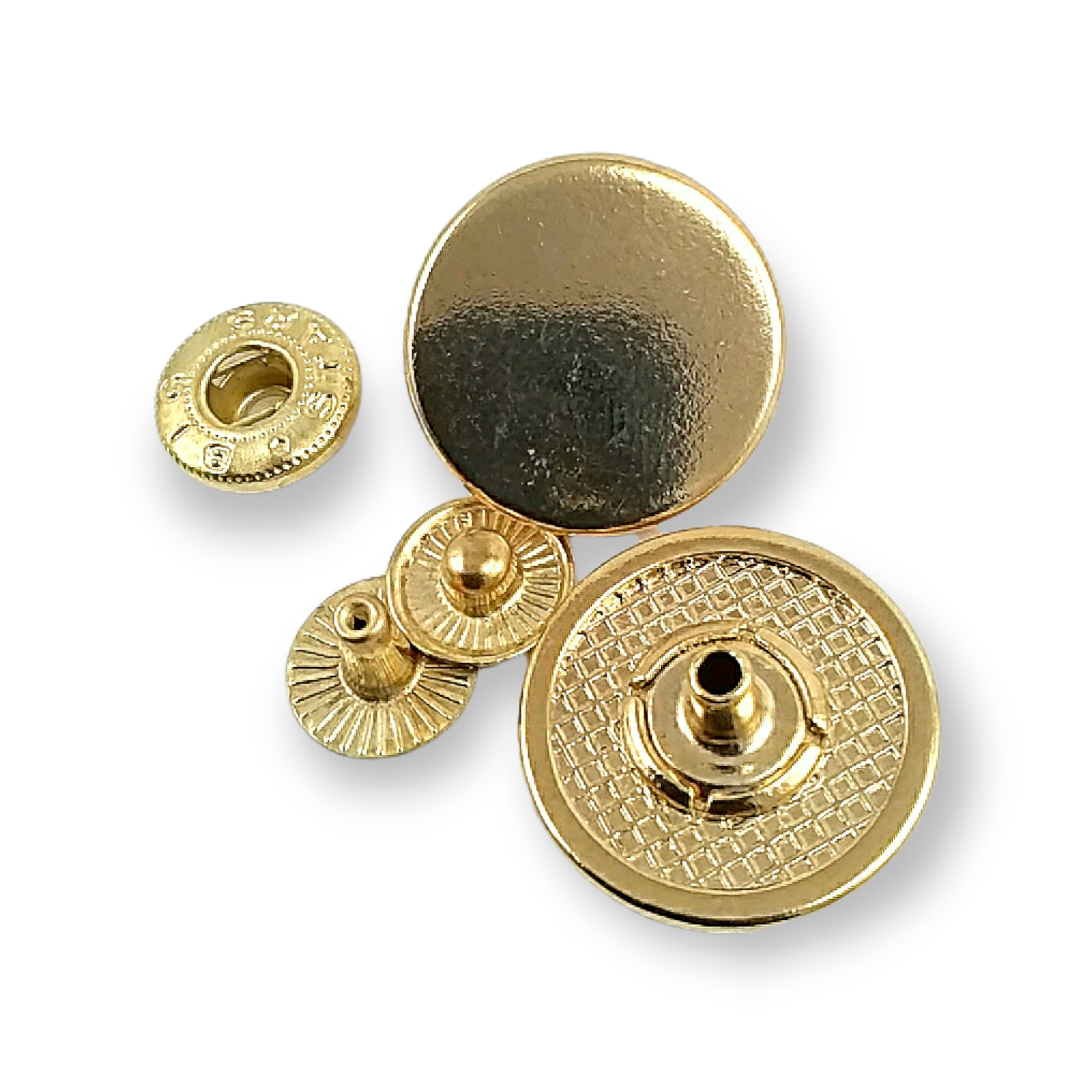 20 mm - 32 boy Düz Para Tipi Çıtçıt Düğme  E 2019