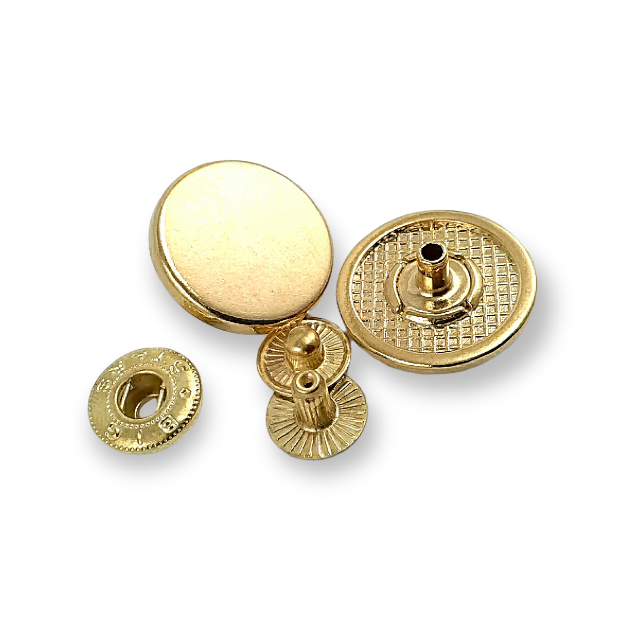 20 mm - 32 boy Düz Para Tipi Çıtçıt Düğme  E 2019