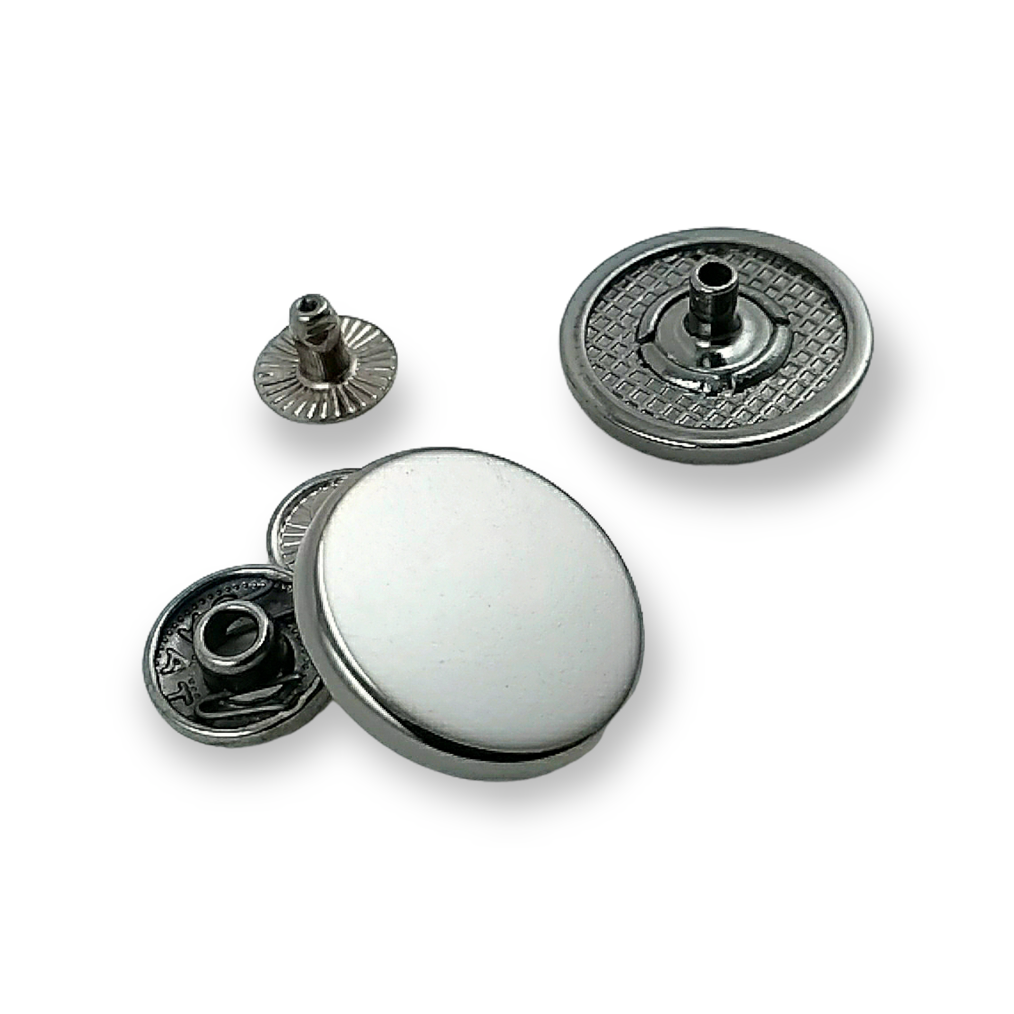 20 mm - 32 boy Düz Para Tipi Çıtçıt Düğme  E 2019