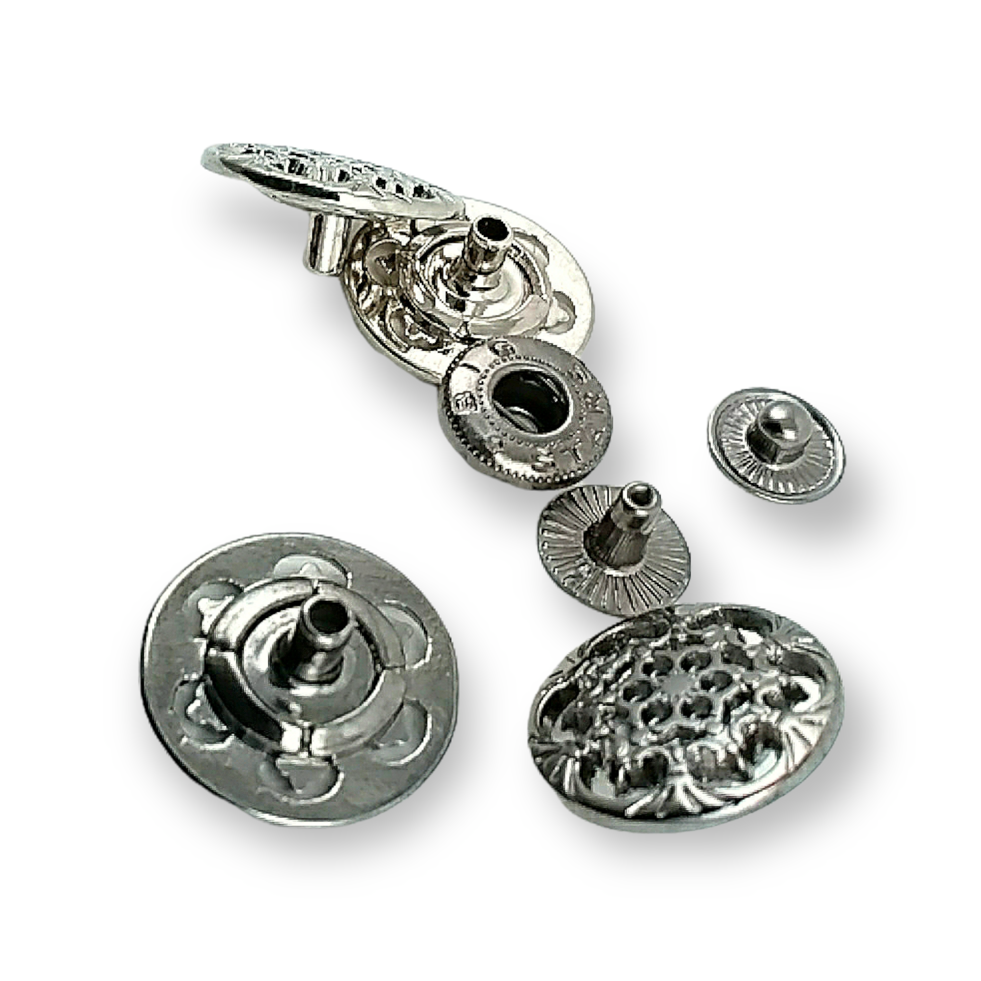 18 mm 28 boy Çıtçıt Düğme Mont ve Çanta Çıtçıtı Estetik Tasarımlı E 203