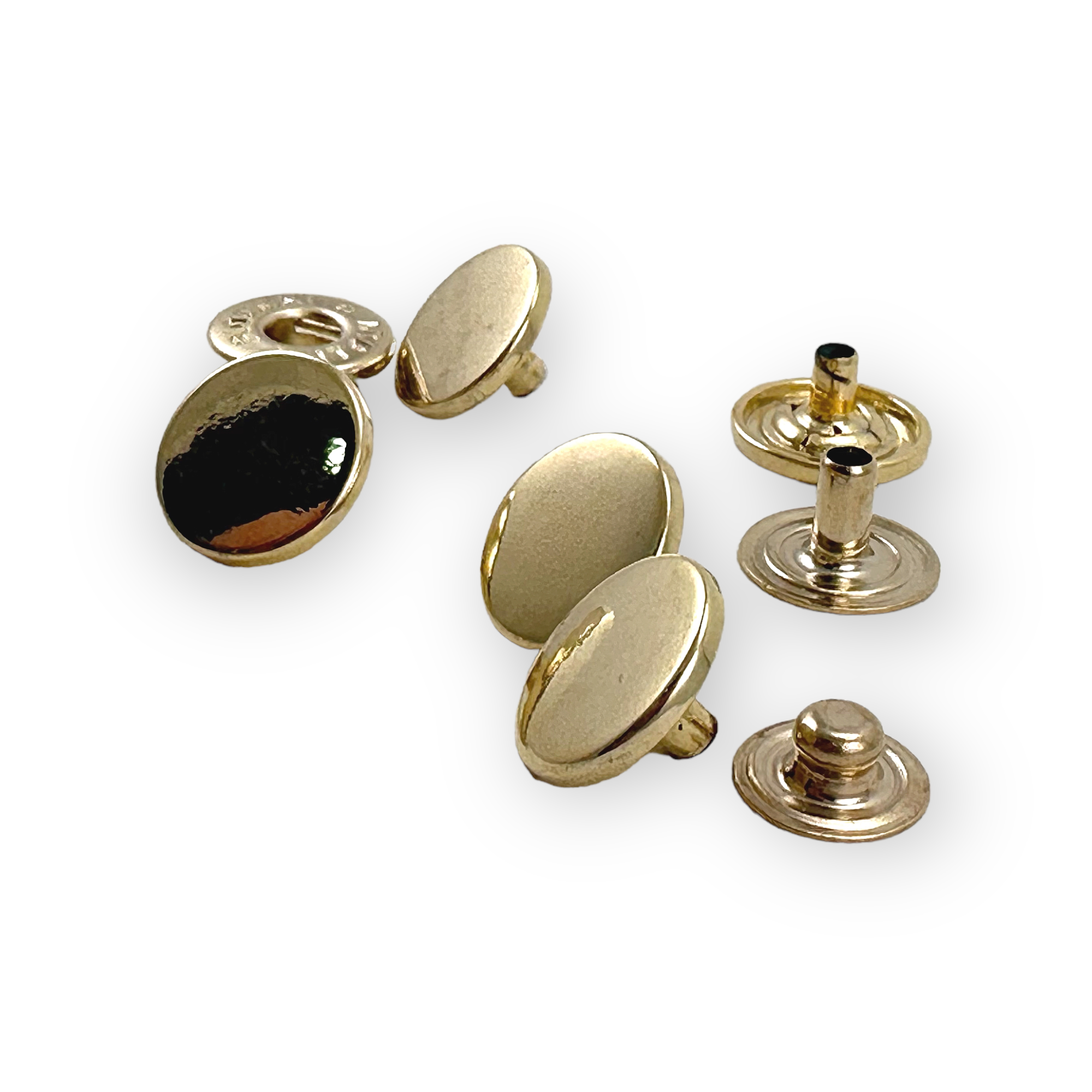 13 mm - 22 L Flat Coin Shape Snap Fasteners Button E 2040