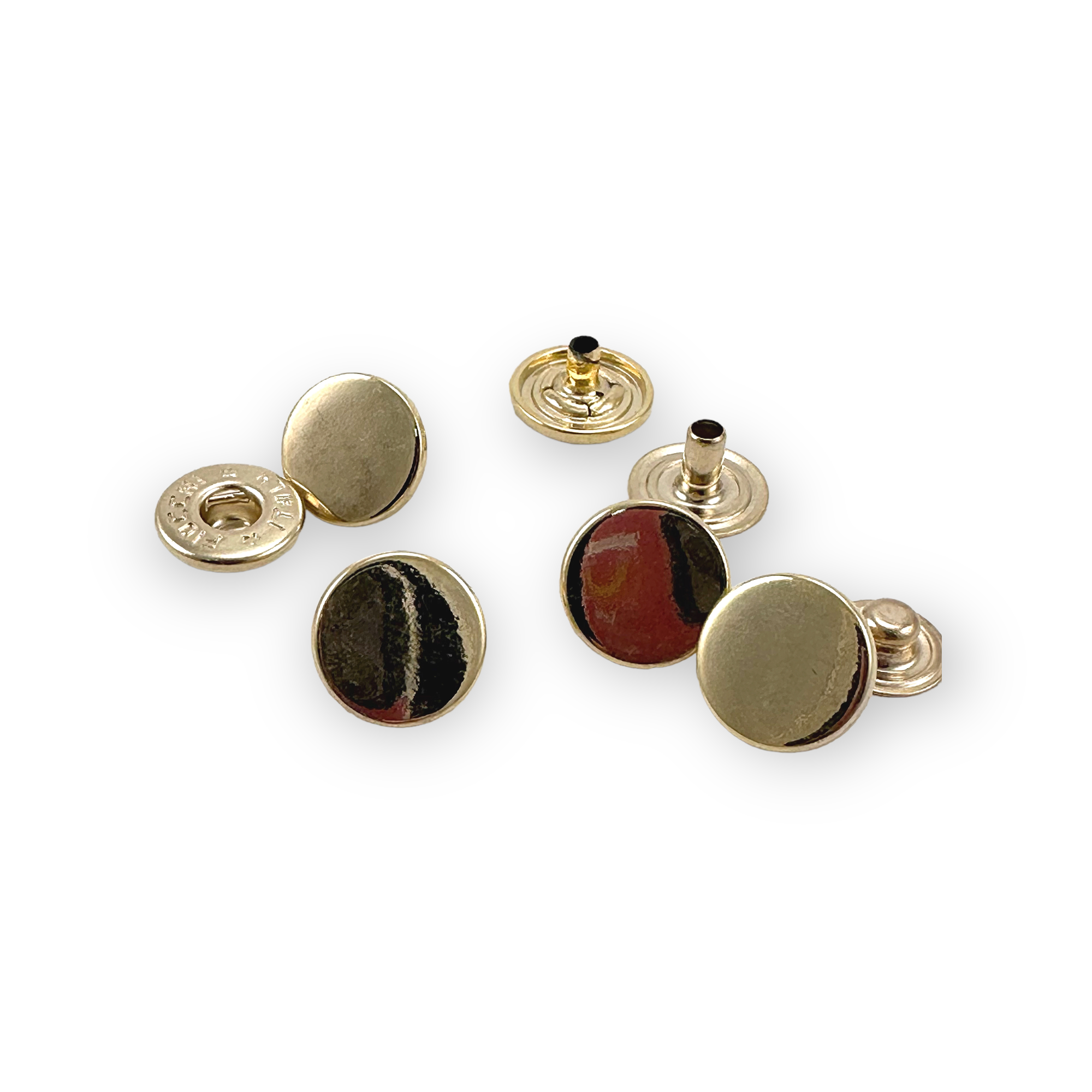 13 mm - 22 L Flat Coin Shape Snap Fasteners Button E 2040