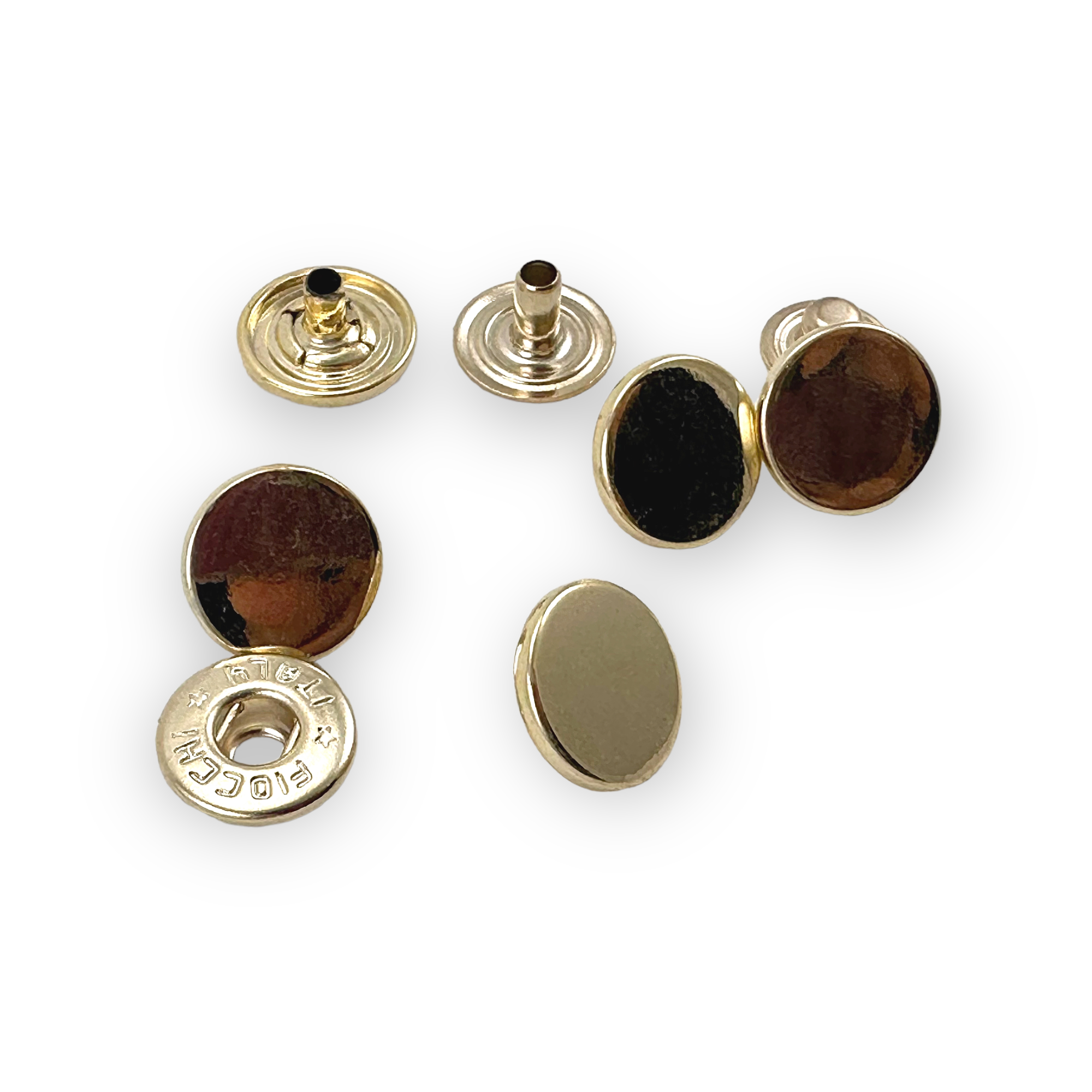 13 mm - 22 L Flat Coin Shape Snap Fasteners Button E 2040