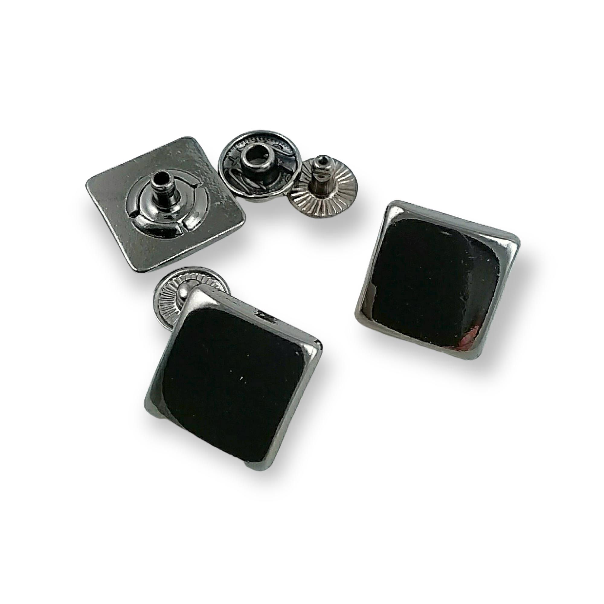 17 x 17 mm Çıtçıt Düğme Kare Tasarım E 232