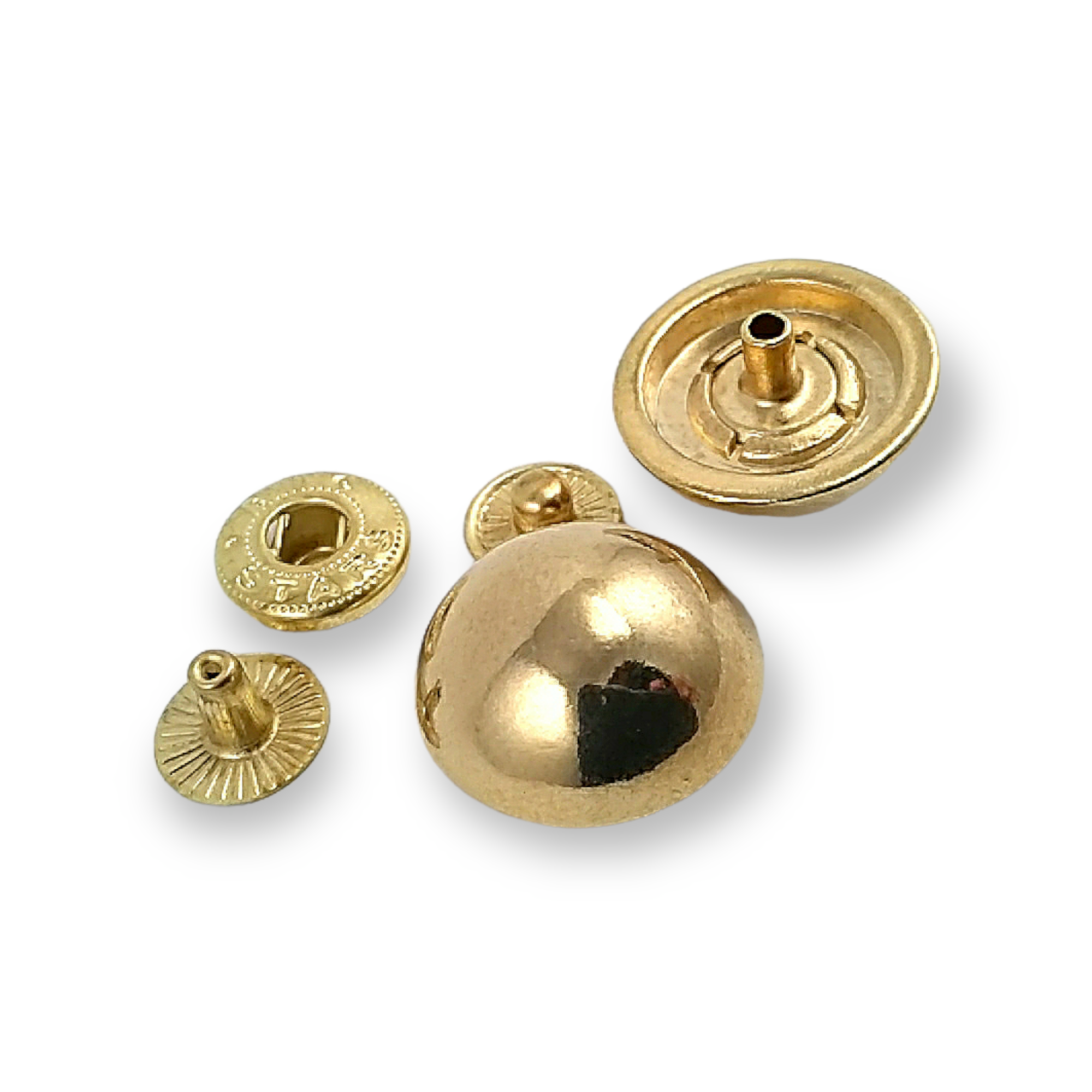 19 mm 30 L  Ball Button Zamak Snap Fasteners Button E 367