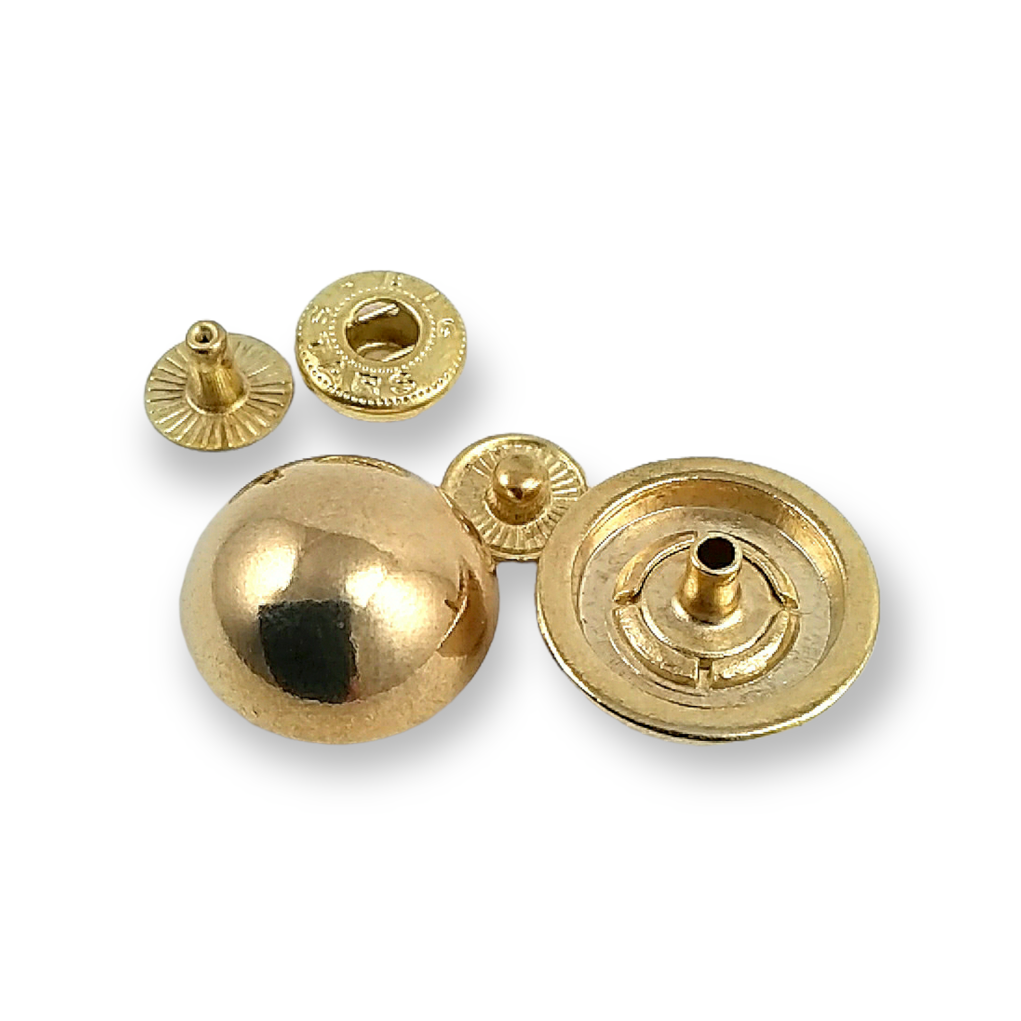 19 mm 30 L  Ball Button Zamak Snap Fasteners Button E 367