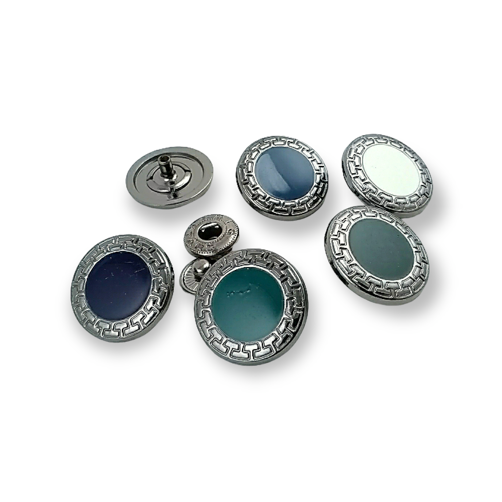 22 mm - 36 L  Enamel Snap Button Jacket and Coat Button E 421 MN V1