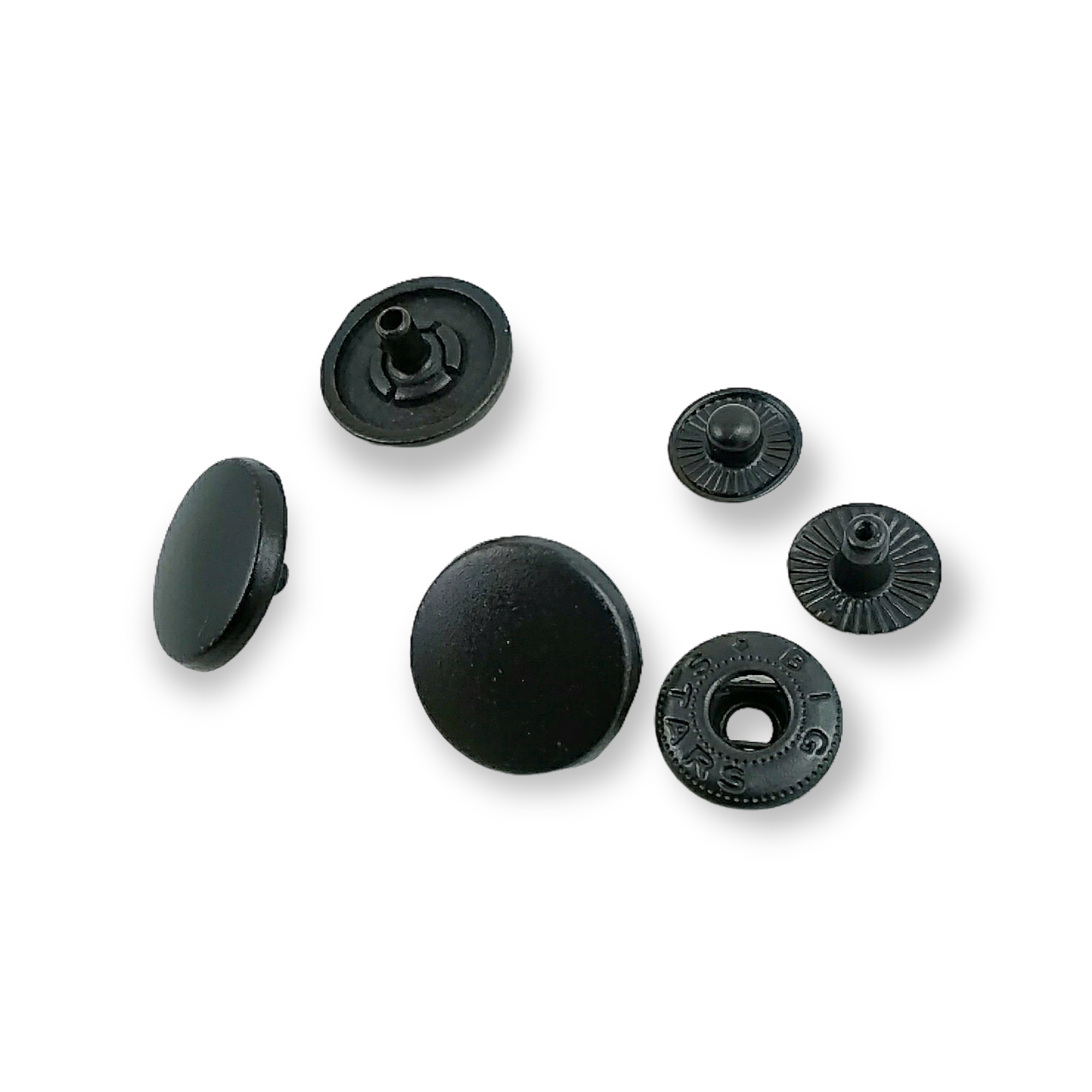 16 mm - 26 boy Düz Çıtçıt Düğme Hafif Bombeli Çıtçıt Düğme E 472