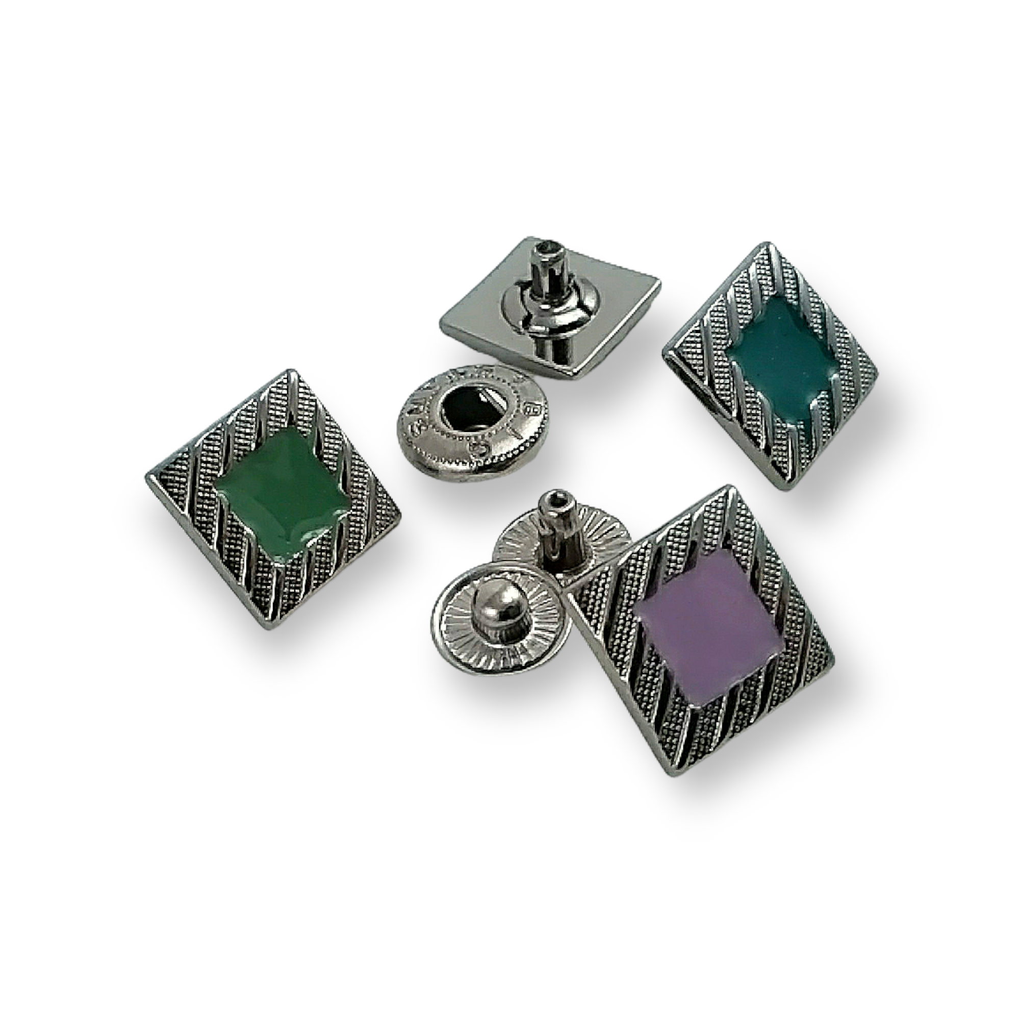 14 x 14 mm Snap Fasteners Enameled Jacket Snap Button E 618