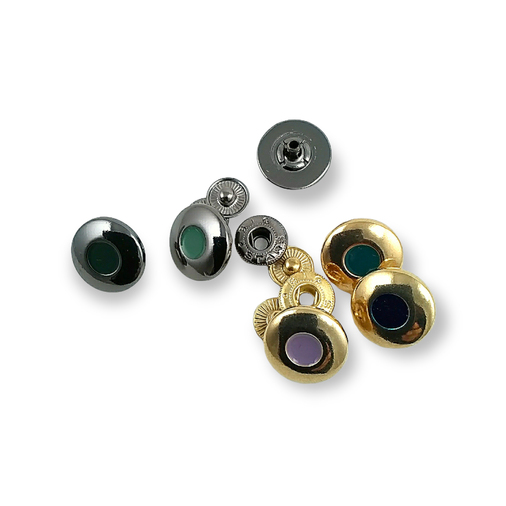 Metal Estetik  çıtçıt düğme 16 mm - 25 boy E 667
