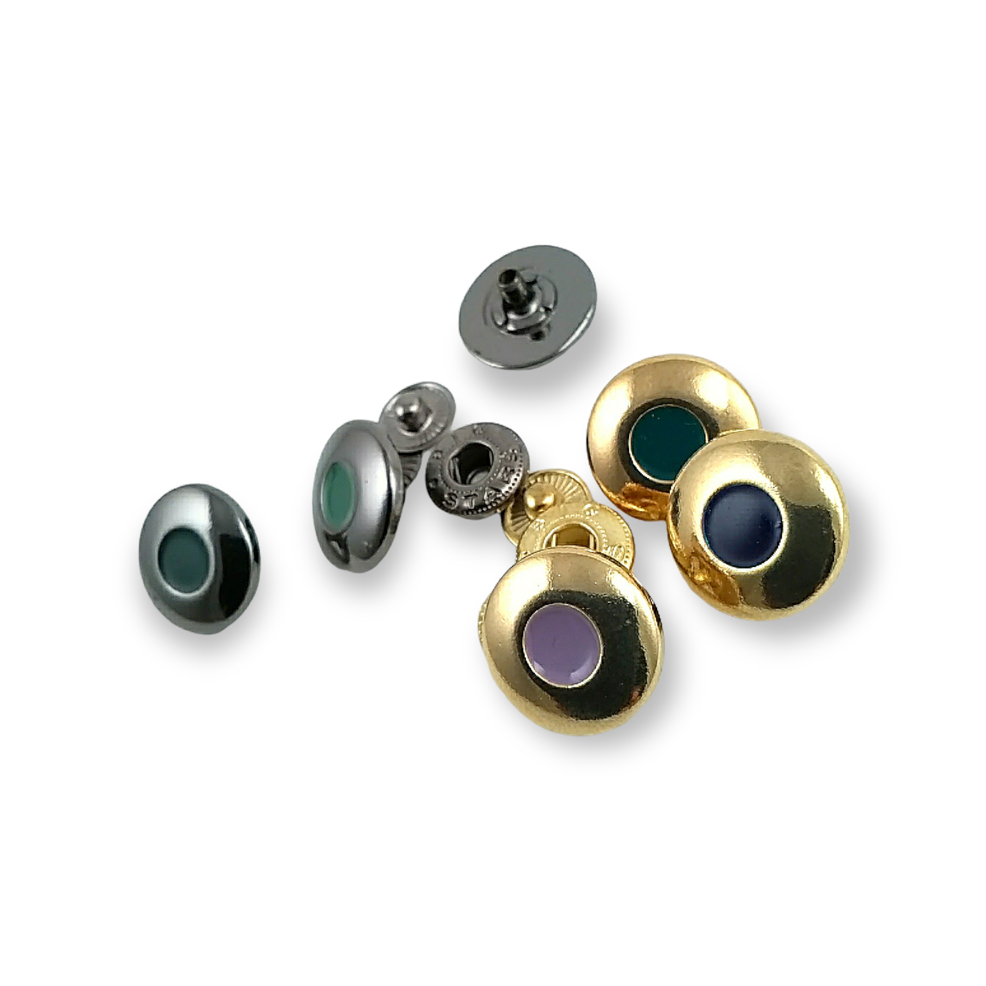 Metal Estetik  çıtçıt düğme 16 mm - 25 boy E 667