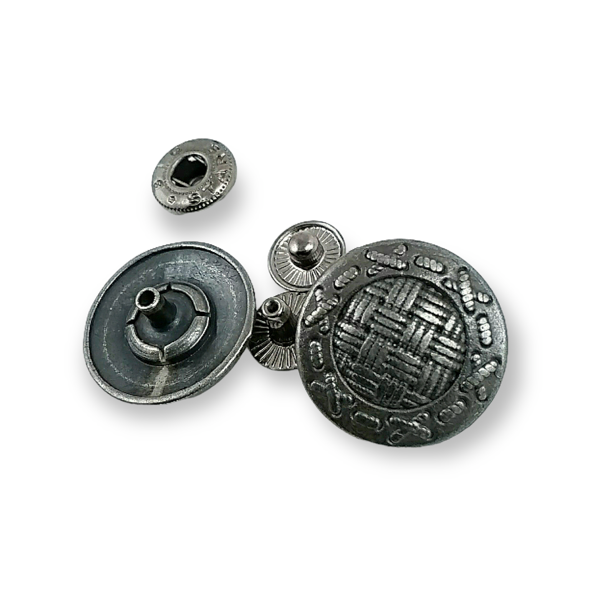 22 mm - 34 L Mesh Pattern Snap Fasteners Button E 675