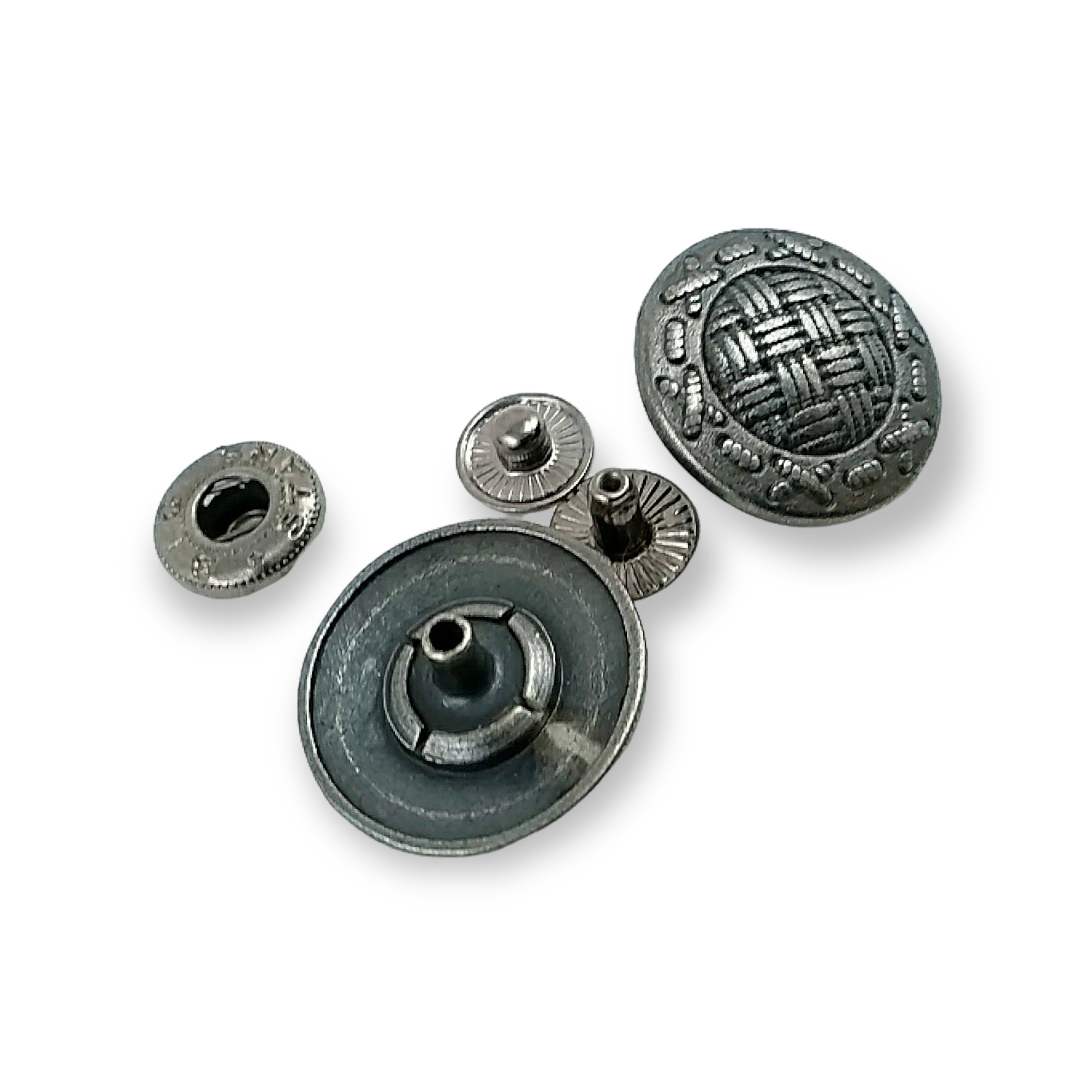 22 mm - 34 L Mesh Pattern Snap Fasteners Button E 675