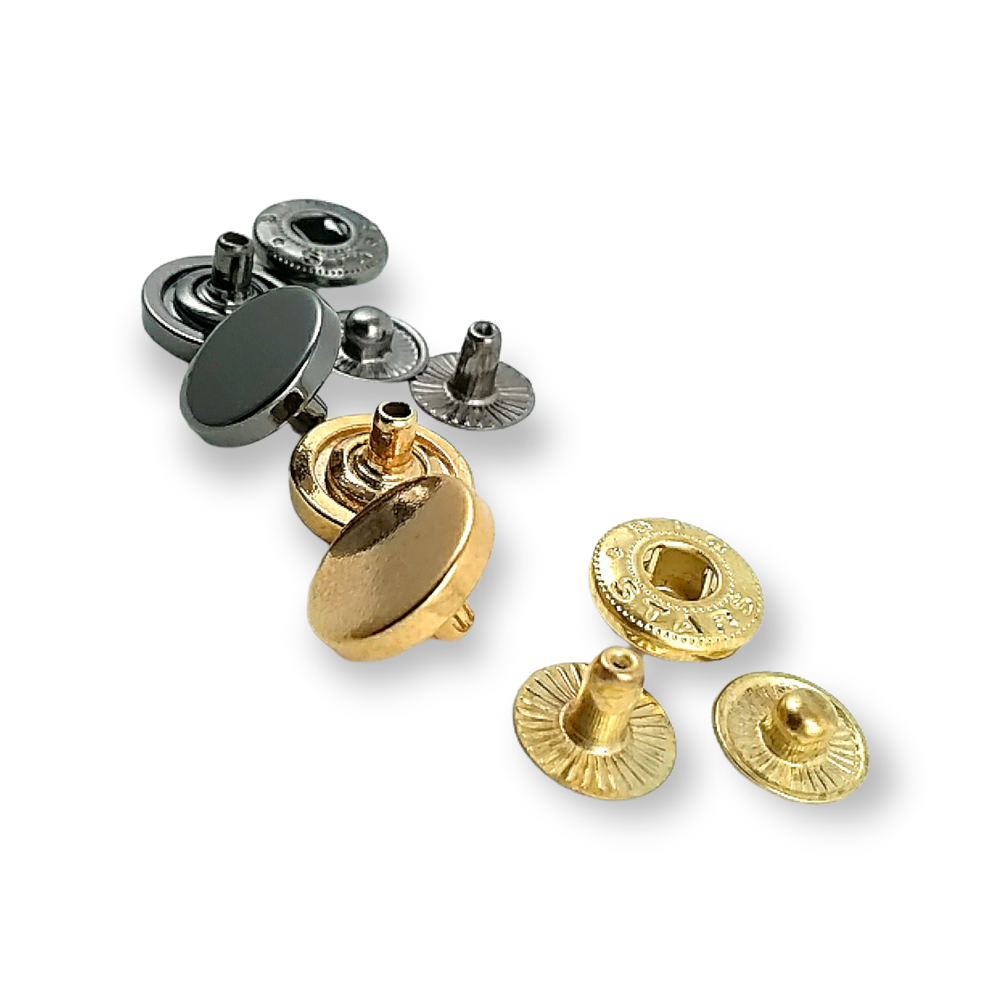 13 mm - 20 boy Düz Para Şekil Çıtçıt Düğme E 693