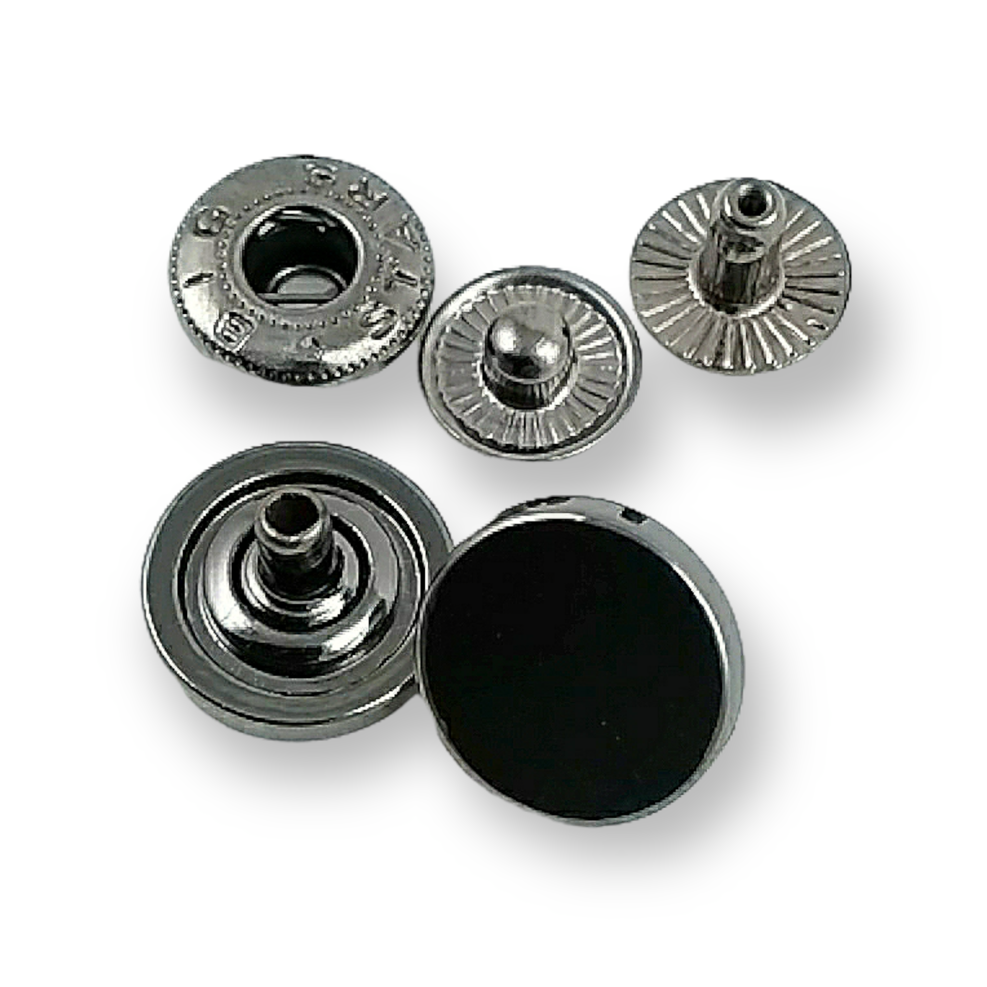 13 mm - 20 boy Düz Para Şekil Çıtçıt Düğme E 693