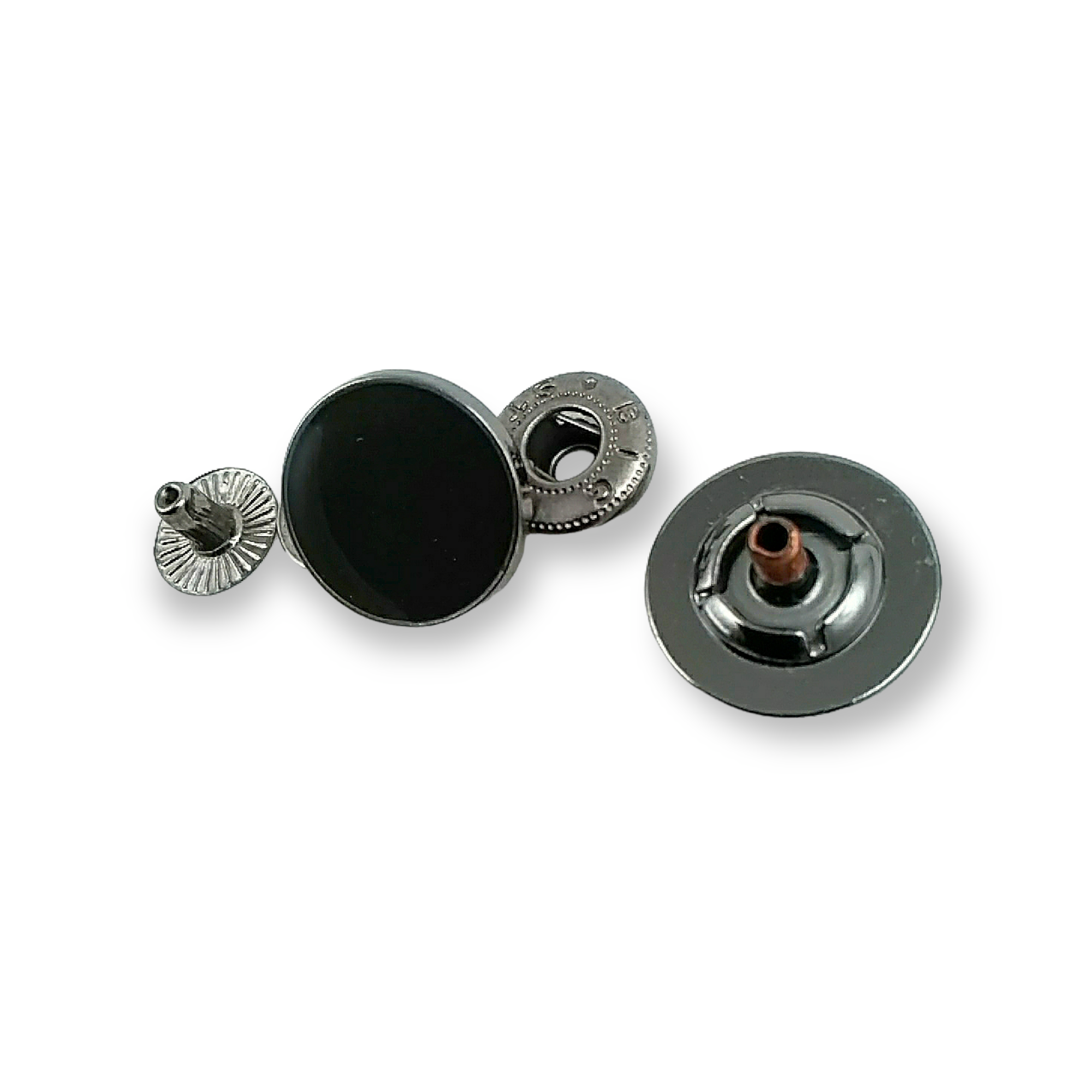 18 mm 30 L Transparent and Flat Enameled Outerwear Snap Button E 731