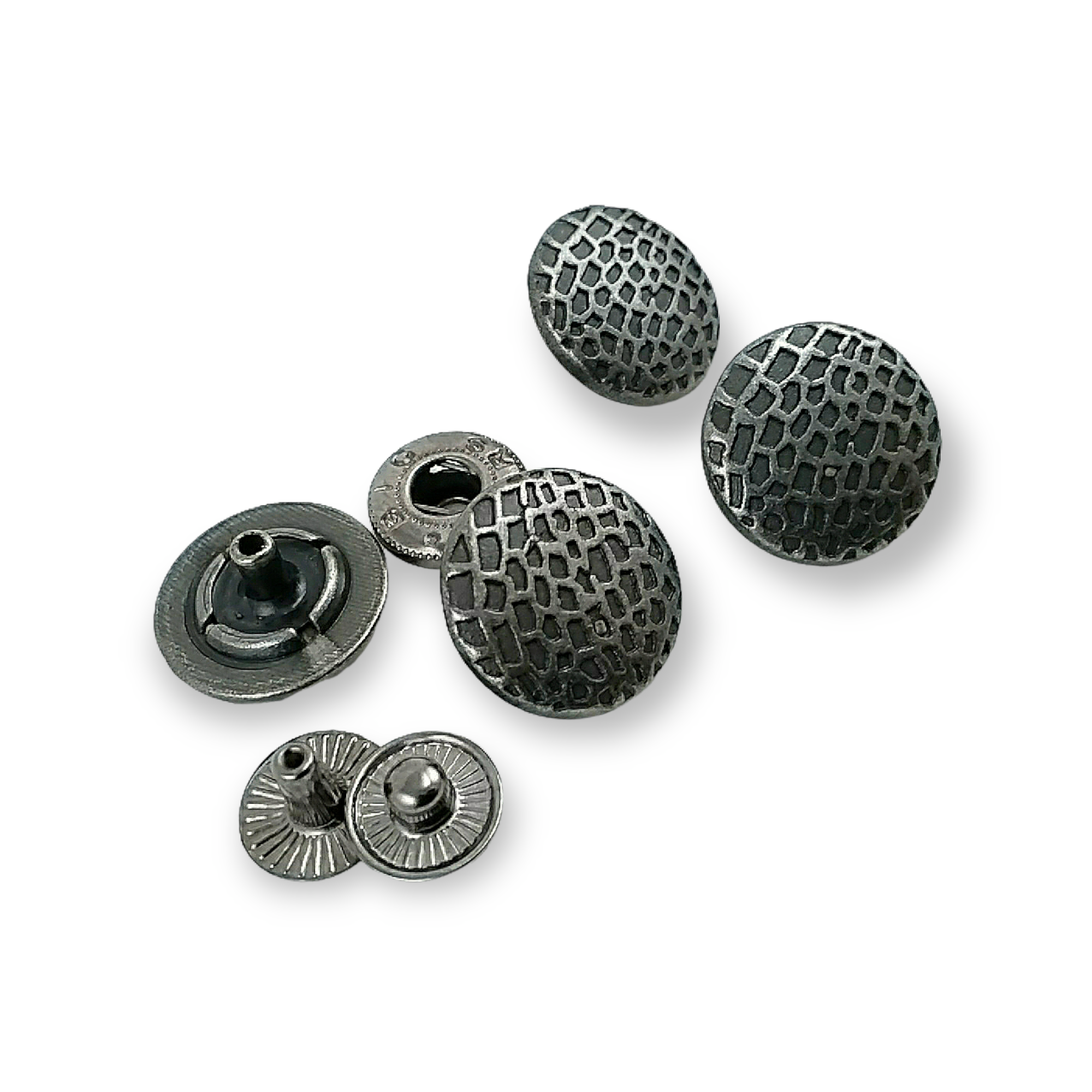 17 mm 28 boy Çıt çıt Düğme Petek Desenli E 769