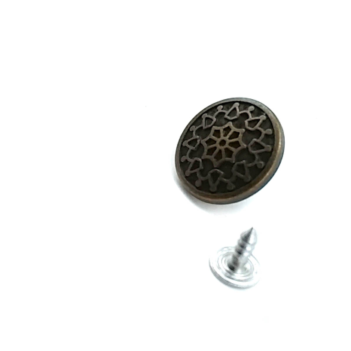 20 mm Desenli Kot Düğmesi E 1011