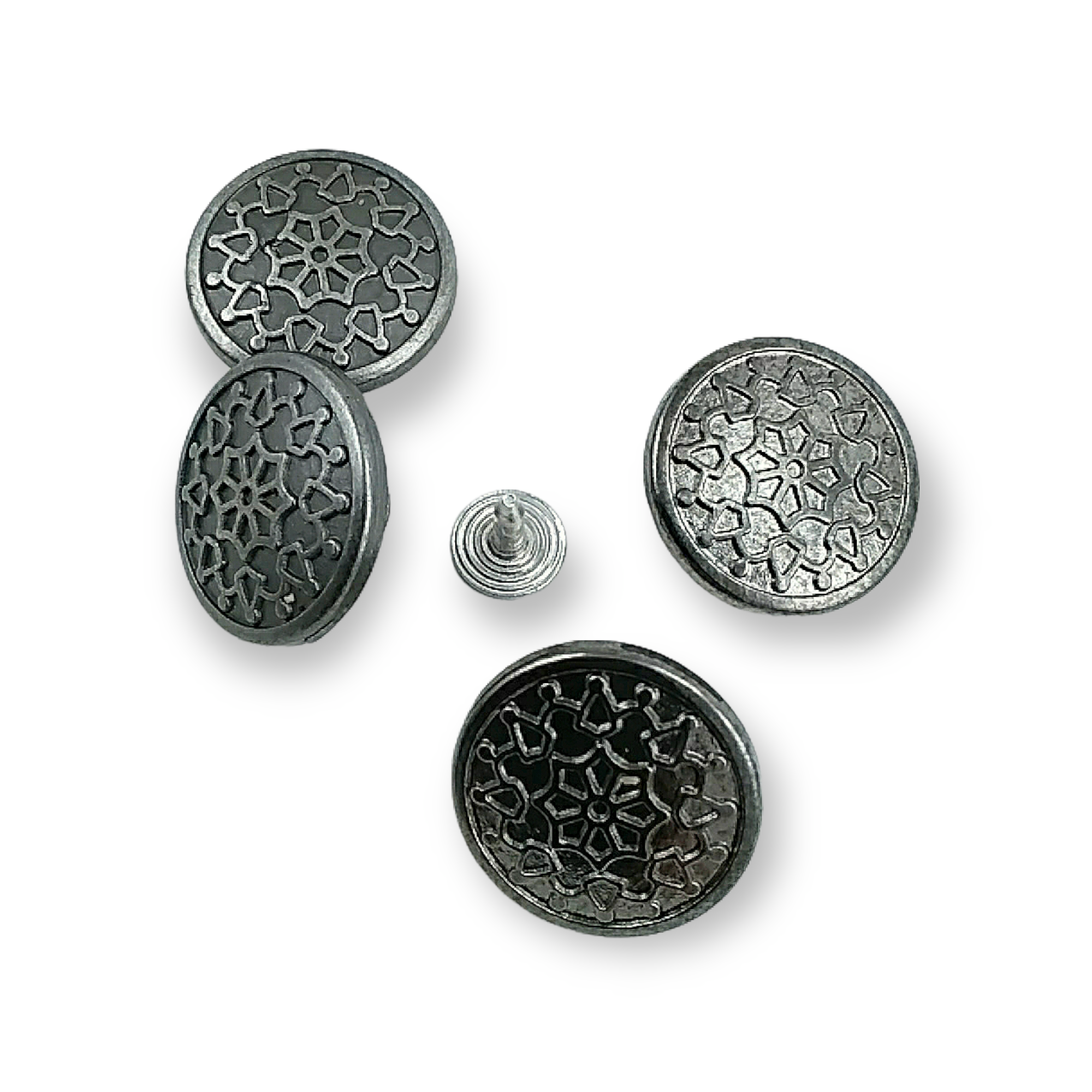 20 mm Desenli Kot Düğmesi E 1011