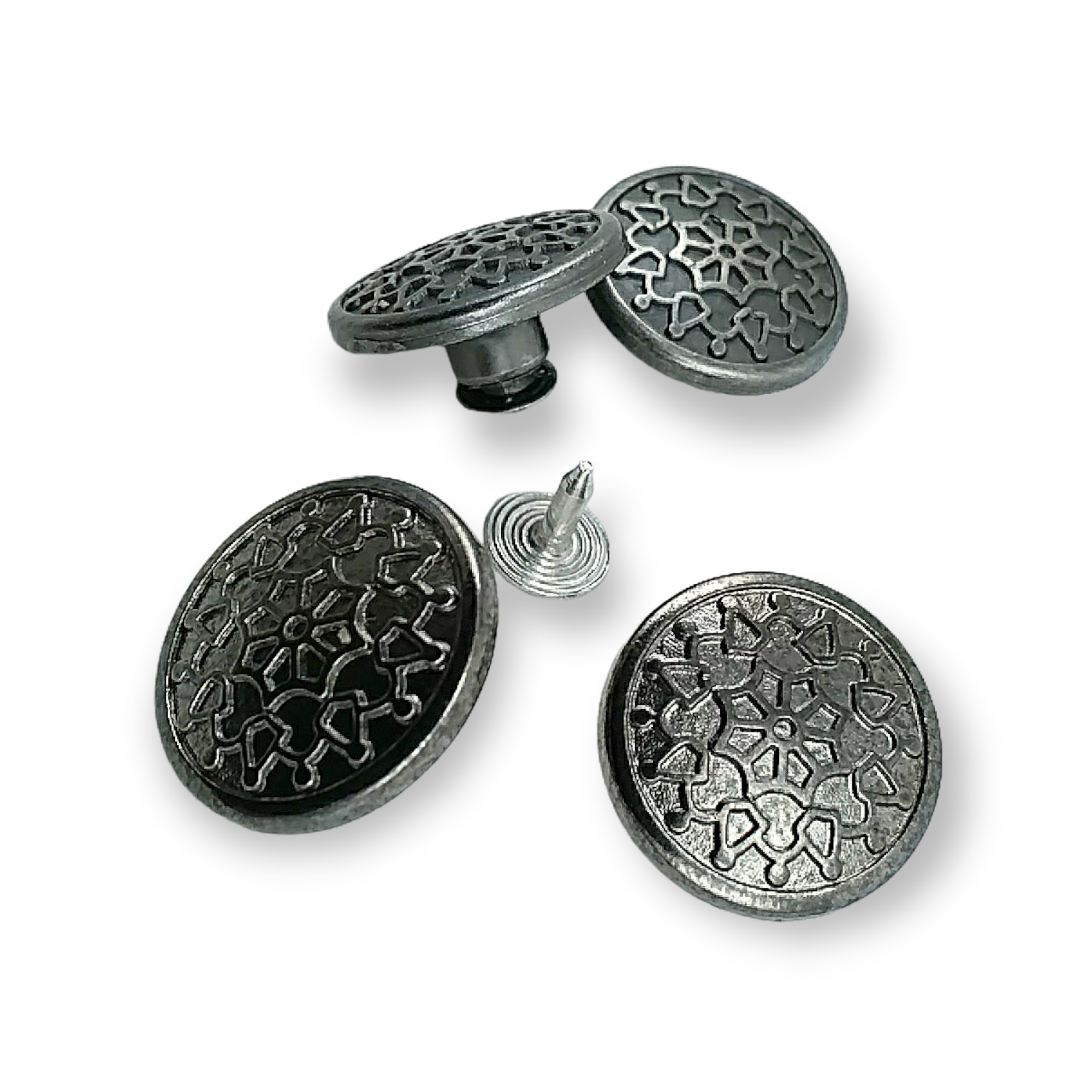 20 mm Desenli Kot Düğmesi E 1011